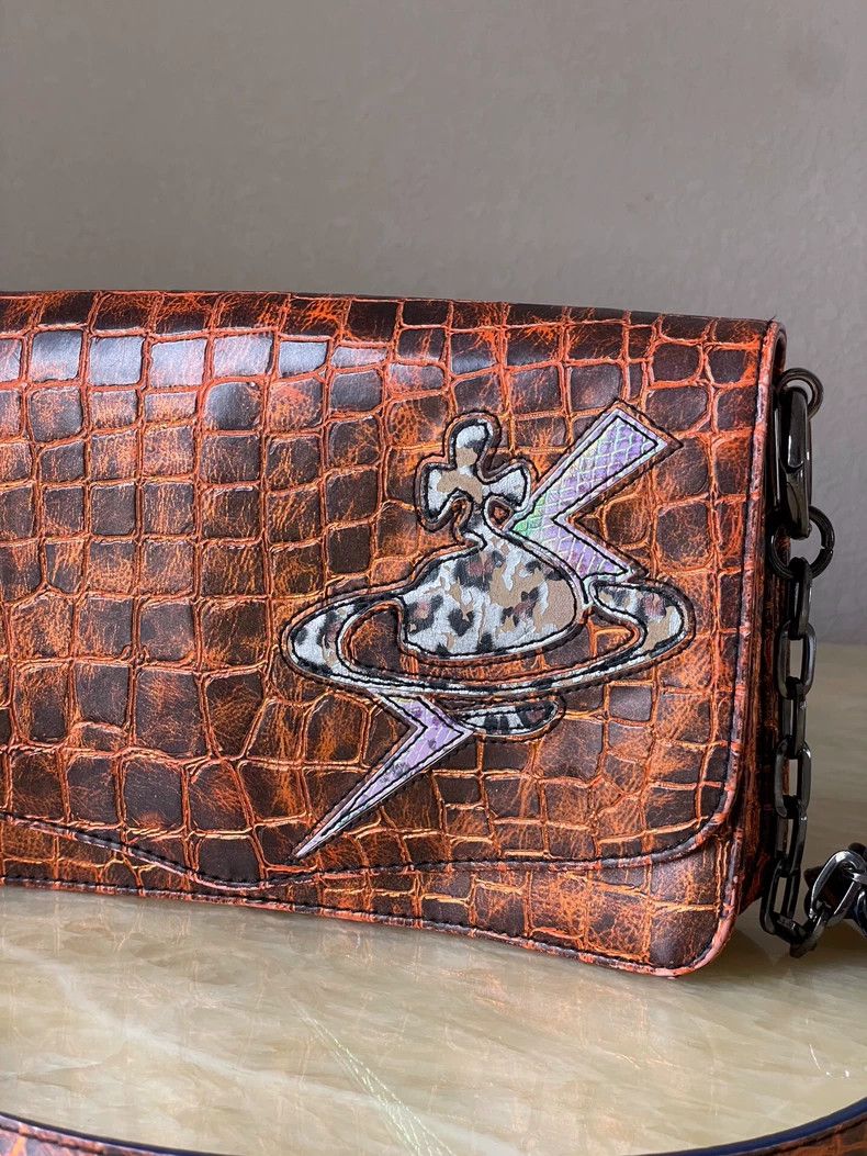 Vivienne Westwood Vivienne Westwood size os Orange lightning chain crossbody Size ONE SIZE - 5 Thumbnail