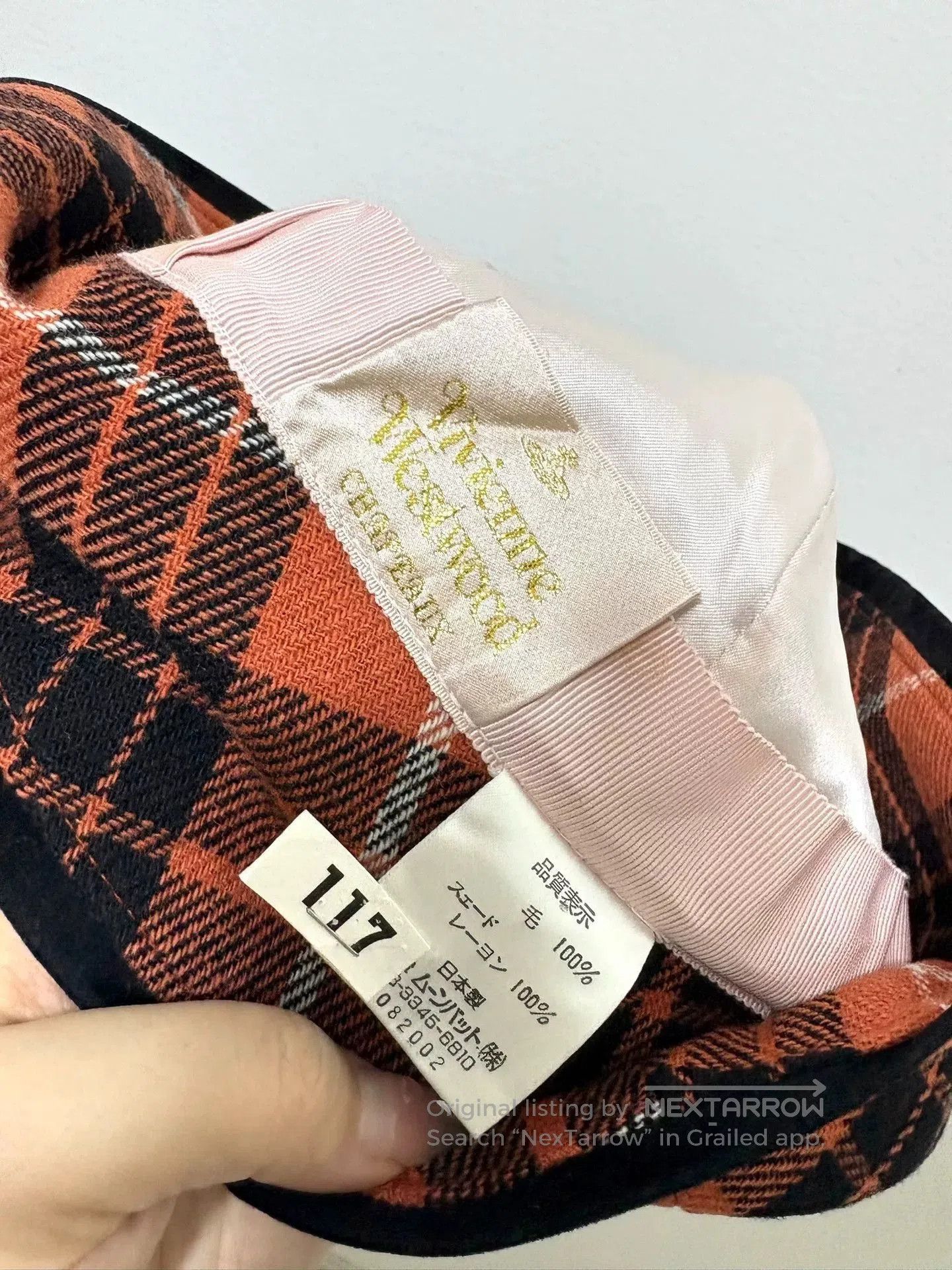 Vivienne Westwood vivienne westwood plaid orange fisherman's hat. Size ONE SIZE - 5 Thumbnail