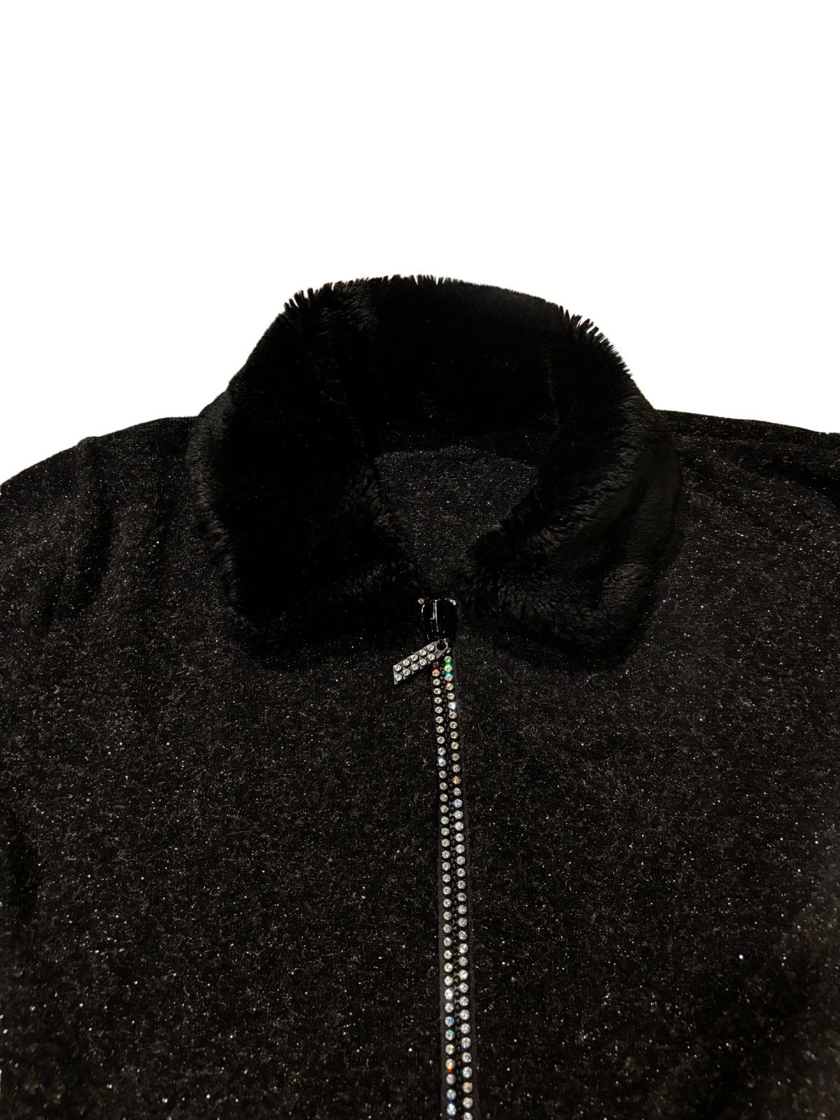 Other Women’s black sparkly zip up cardigan.wc0321 Size XS / US 0-2 / IT 36-38 - 2 Thumbnail