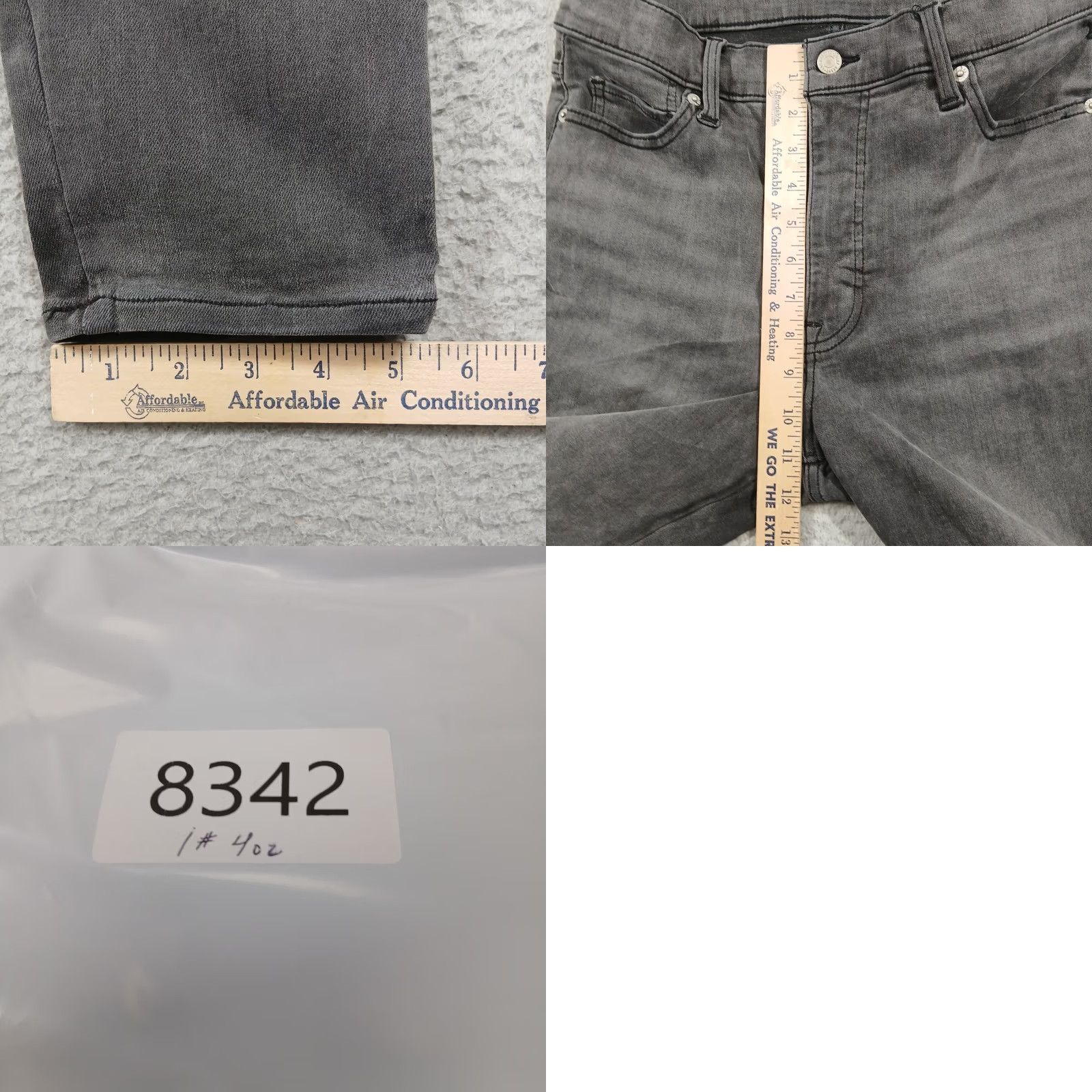 Lucky Brand EUC Lucky Brand Uni Fit Grey Skinny Ankle Jeans - Size 4, High-Stretch Denim Size 27" / US 4 / IT 40 - 9 Thumbnail