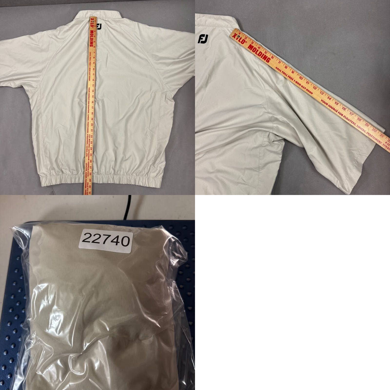 Footjoy FootJoy Jacket Mens XL Beige Windbreaker Golf Driving Range Jacket Size US XL / EU 56 / 4 - 8 Thumbnail