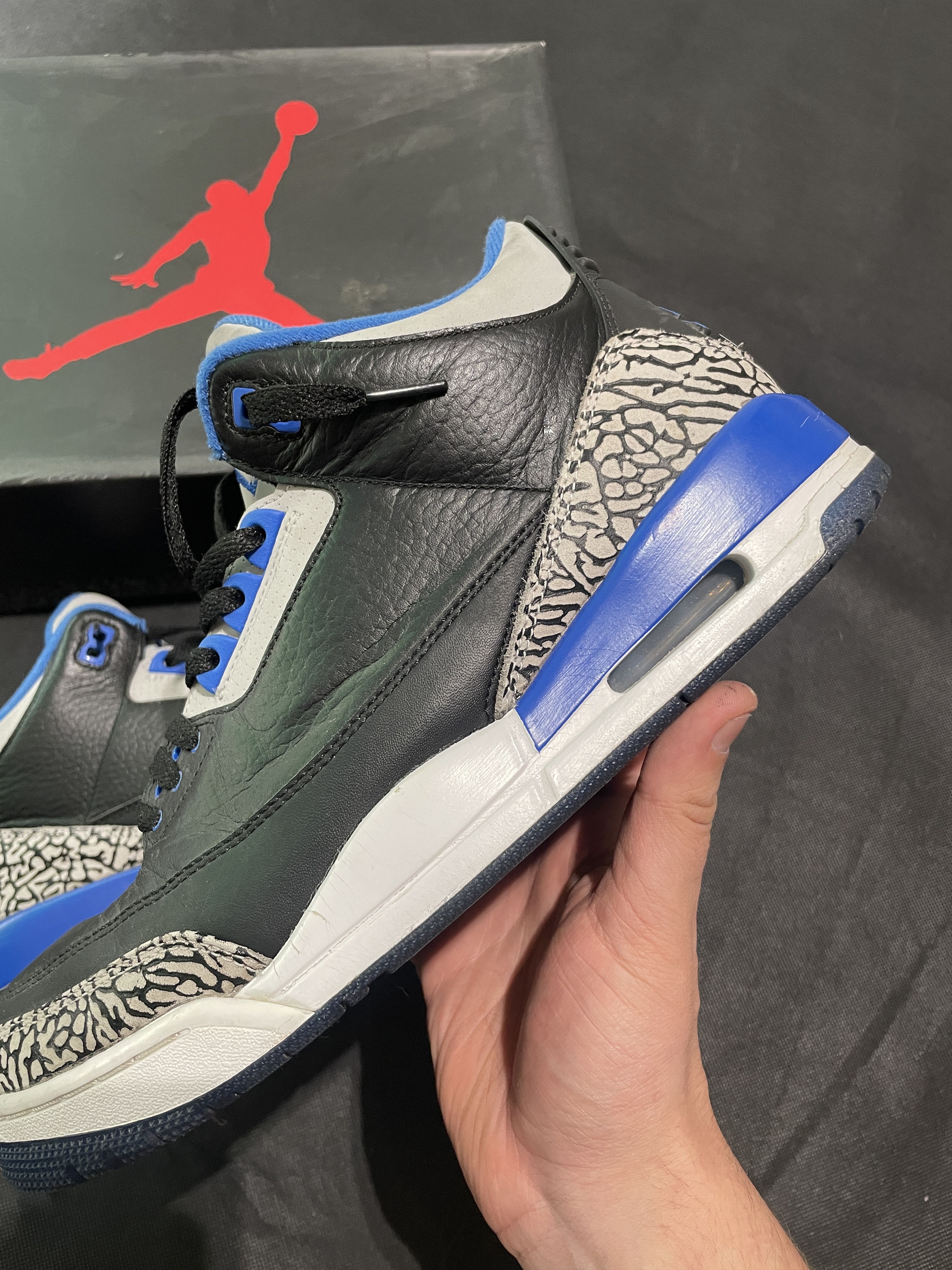 Nike Nike Air Jordan 3 Sport Blue EU 45 US 11 Size US 12 / EU 45 - 2 Thumbnail