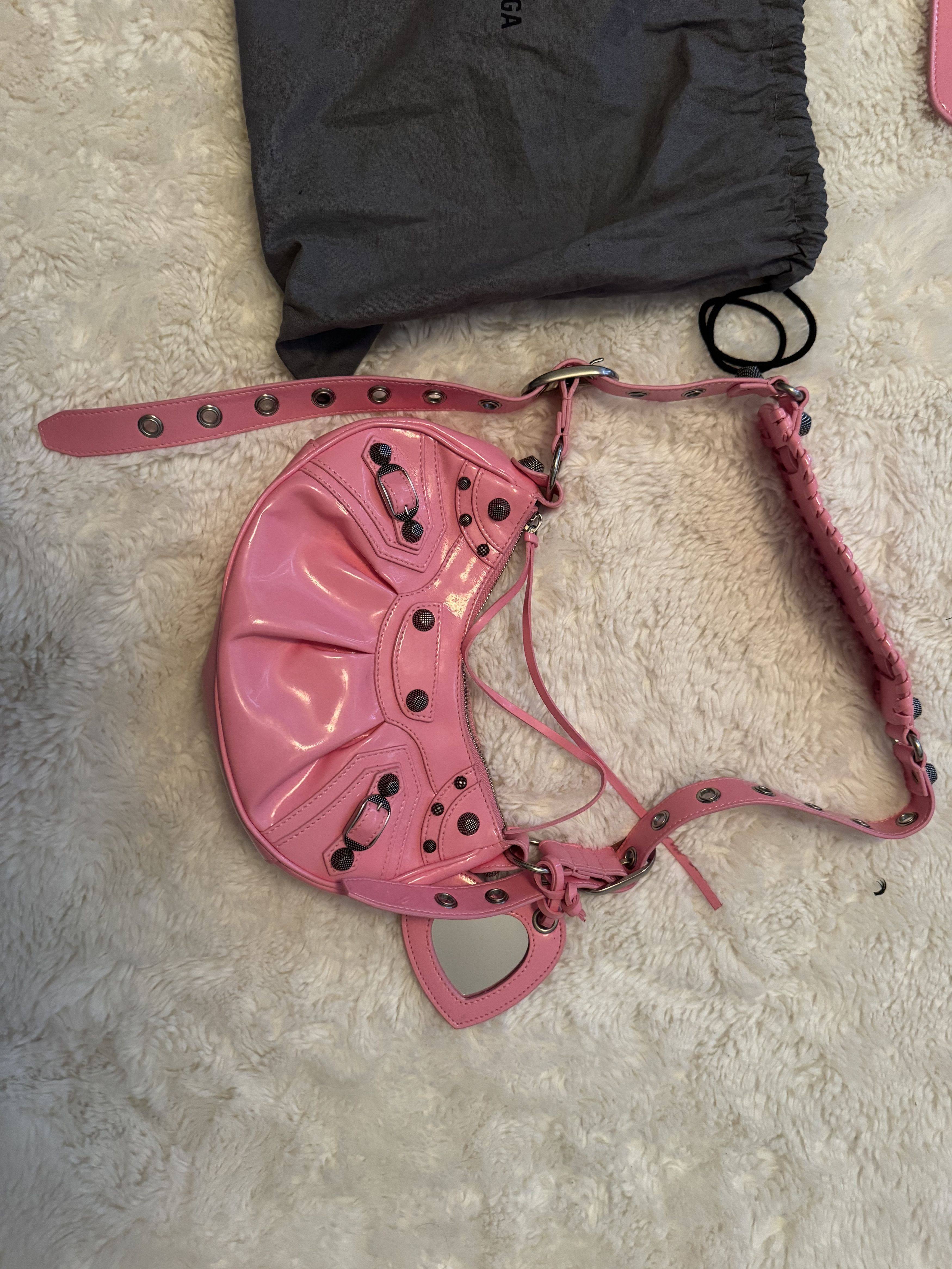 Balenciaga Balenciaga Pink Le Cagole XS Shoulder Bag Size ONE SIZE - 2 Thumbnail