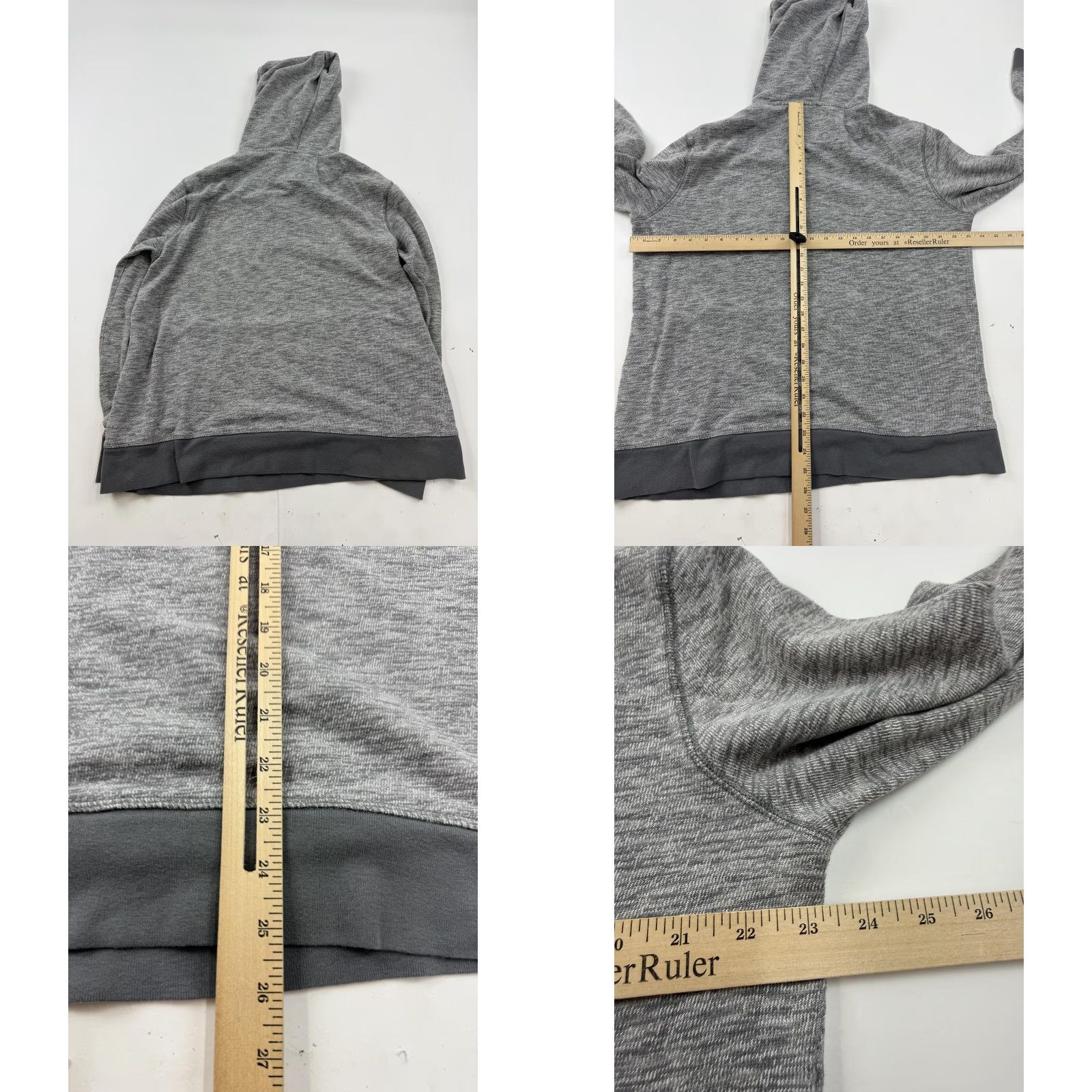 Banana Republic Banana Republic Hoodie Sweatshirt Mens XL Gray Henley Knit Pullover Pockets Size US XL / EU 56 / 4 - 8 Thumbnail