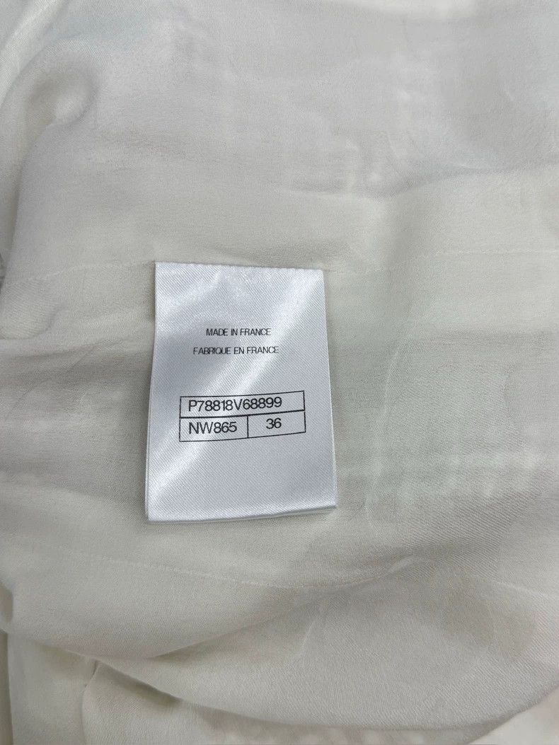 Chanel Chanel 25C white tweed four-pocket double-breasted jacket Size XS / US 0-2 / IT 36-38 - 7 Thumbnail