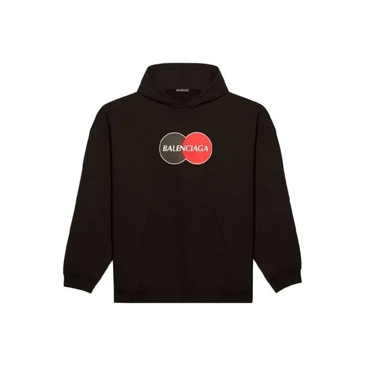 Balenciaga Balenciaga Black Oversized Hoodie for Men Size US XXS / EU 40 - 1 Thumbnail
