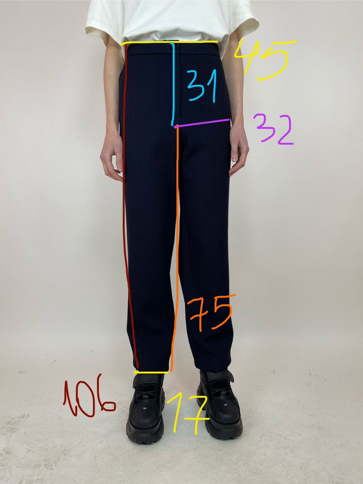 Cos × Japanese Brand COS Wool Trousers Women’s BIG SIZE size EUR 44 Size 32" / US 10 / IT 46 - 17 Thumbnail