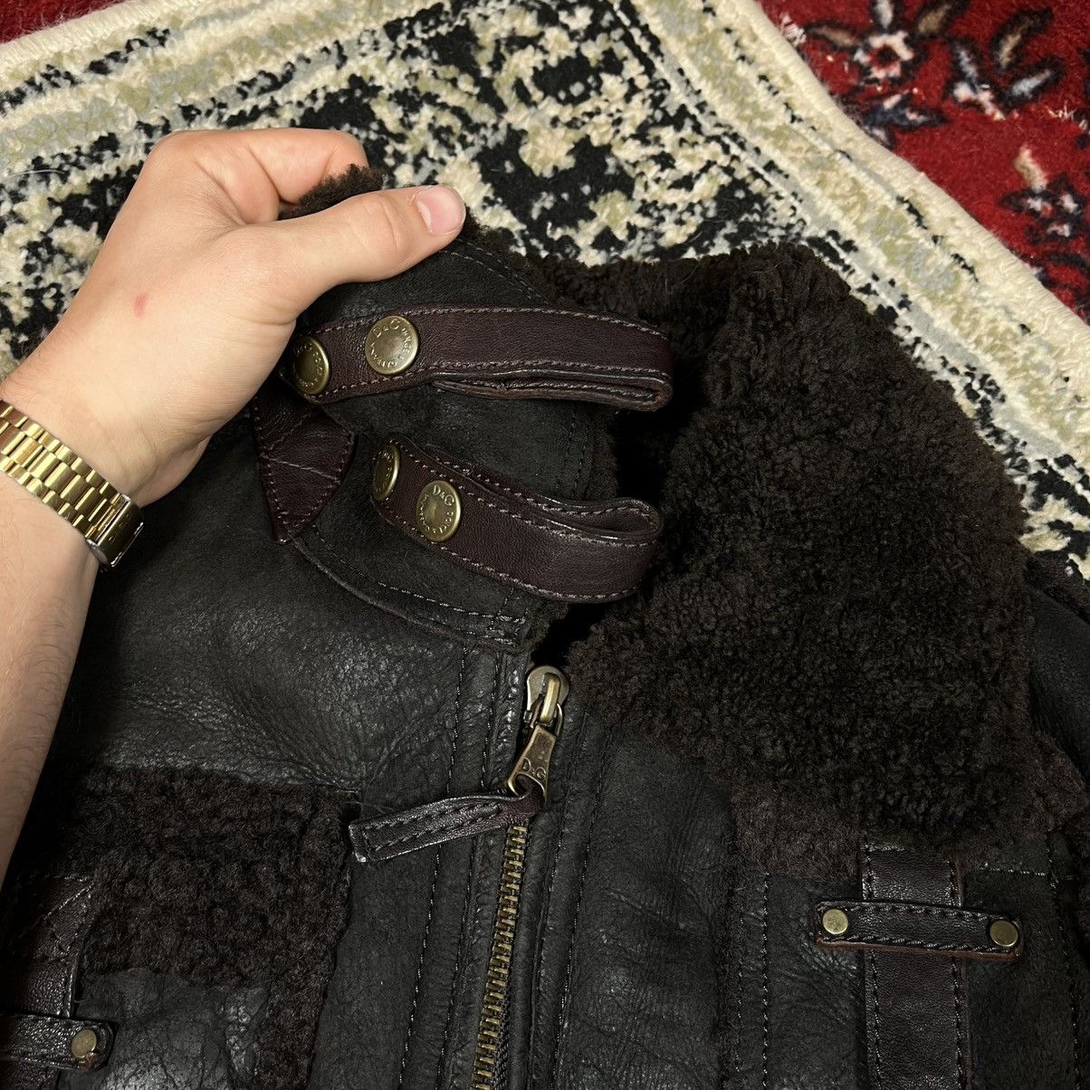 Dolce & Gabbana AW2009/10 Dolce & Gabbana Utility Bomber Shearling Jacket Size US L / EU 52-54 / 3 - 15 Thumbnail
