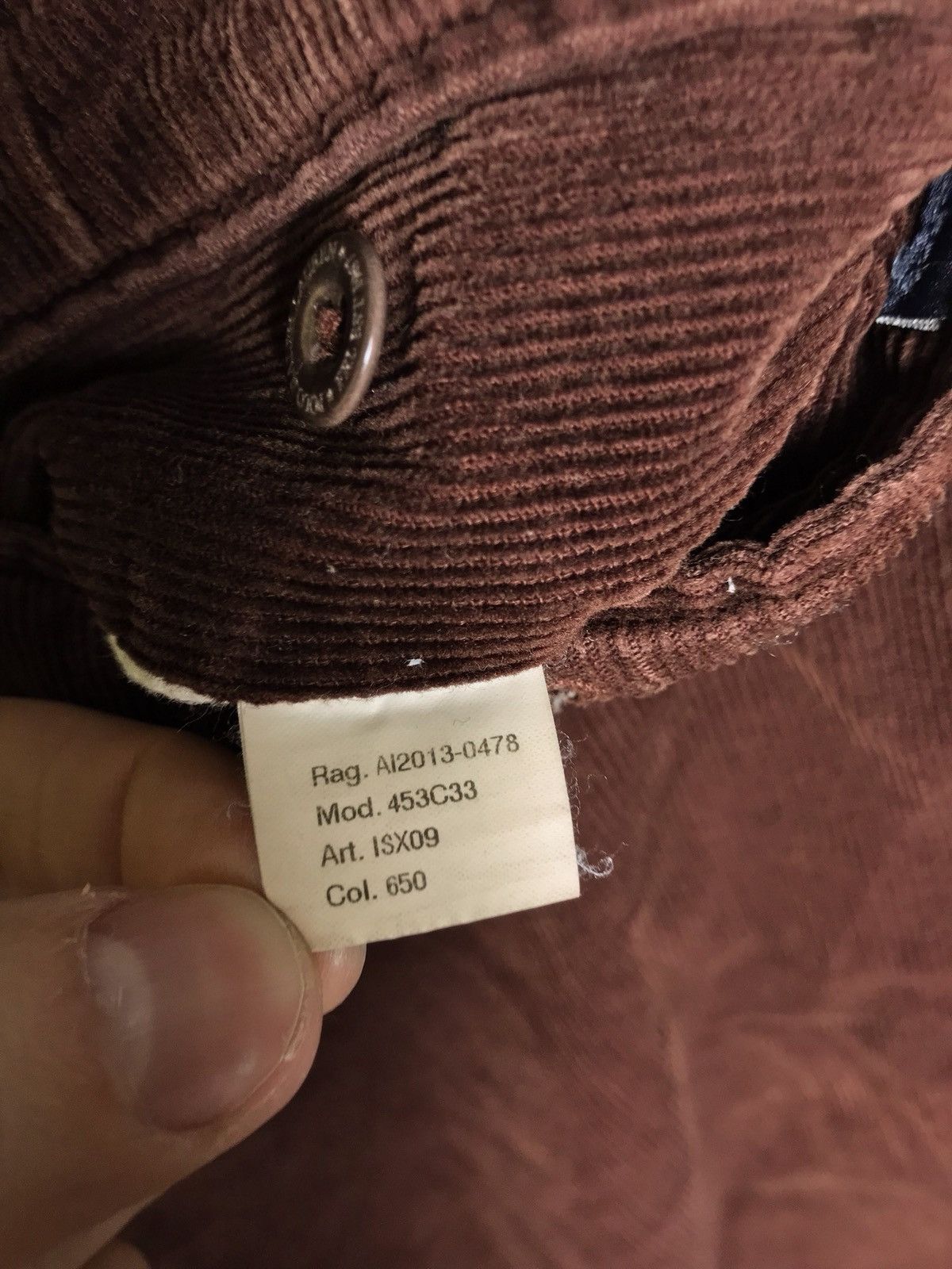Polo Ralph Lauren polo ralph lauren preppy fit velvet pant brown Sz 33/32 Size US 33 - 5 Thumbnail