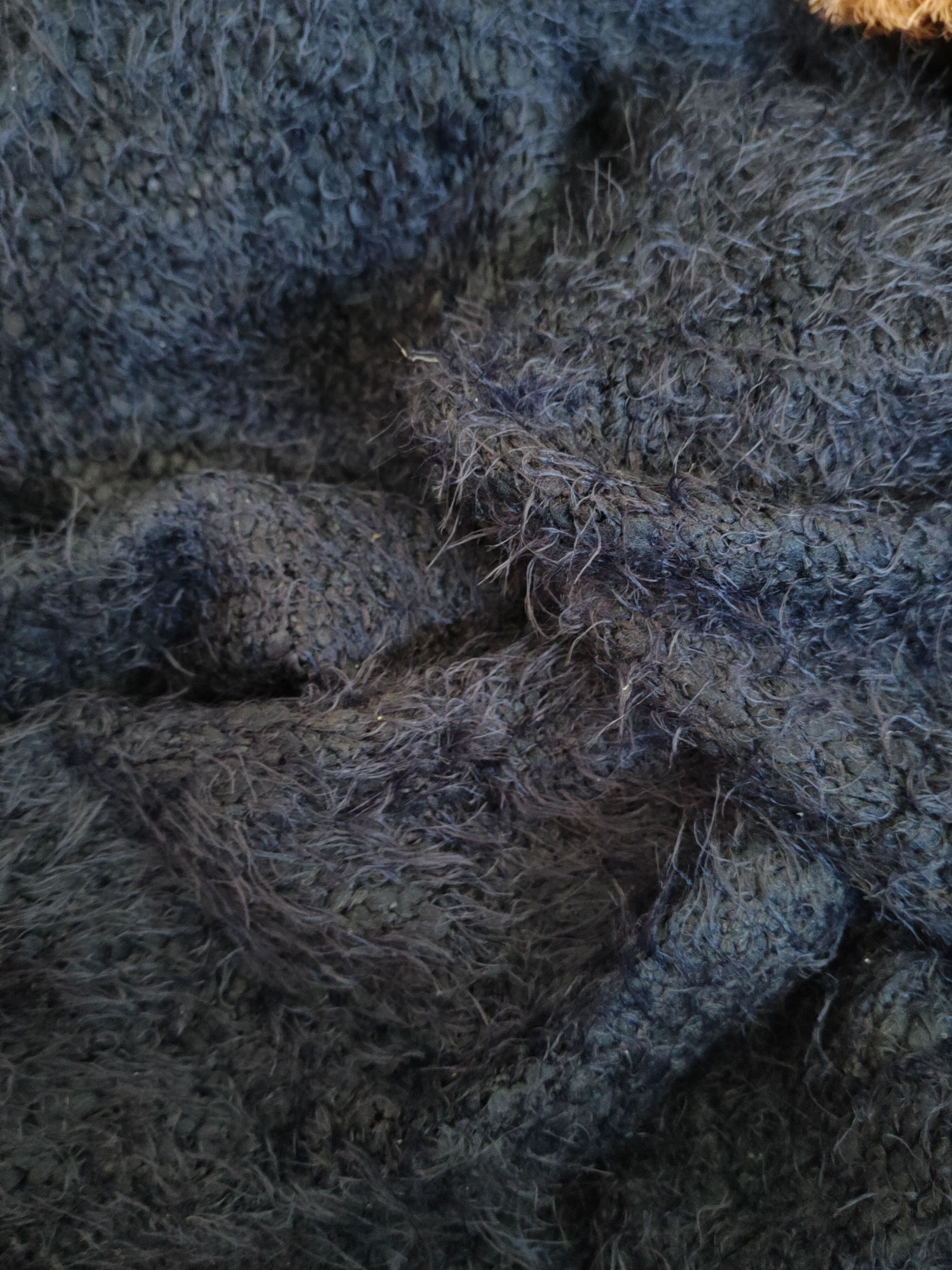 Homespun Knitwear × Japanese Brand × Vintage E Hypen World Gallery Navy Fur Mohair Knitwear #S1921 Size M / US 6-8 / IT 42-44 - 10 Thumbnail