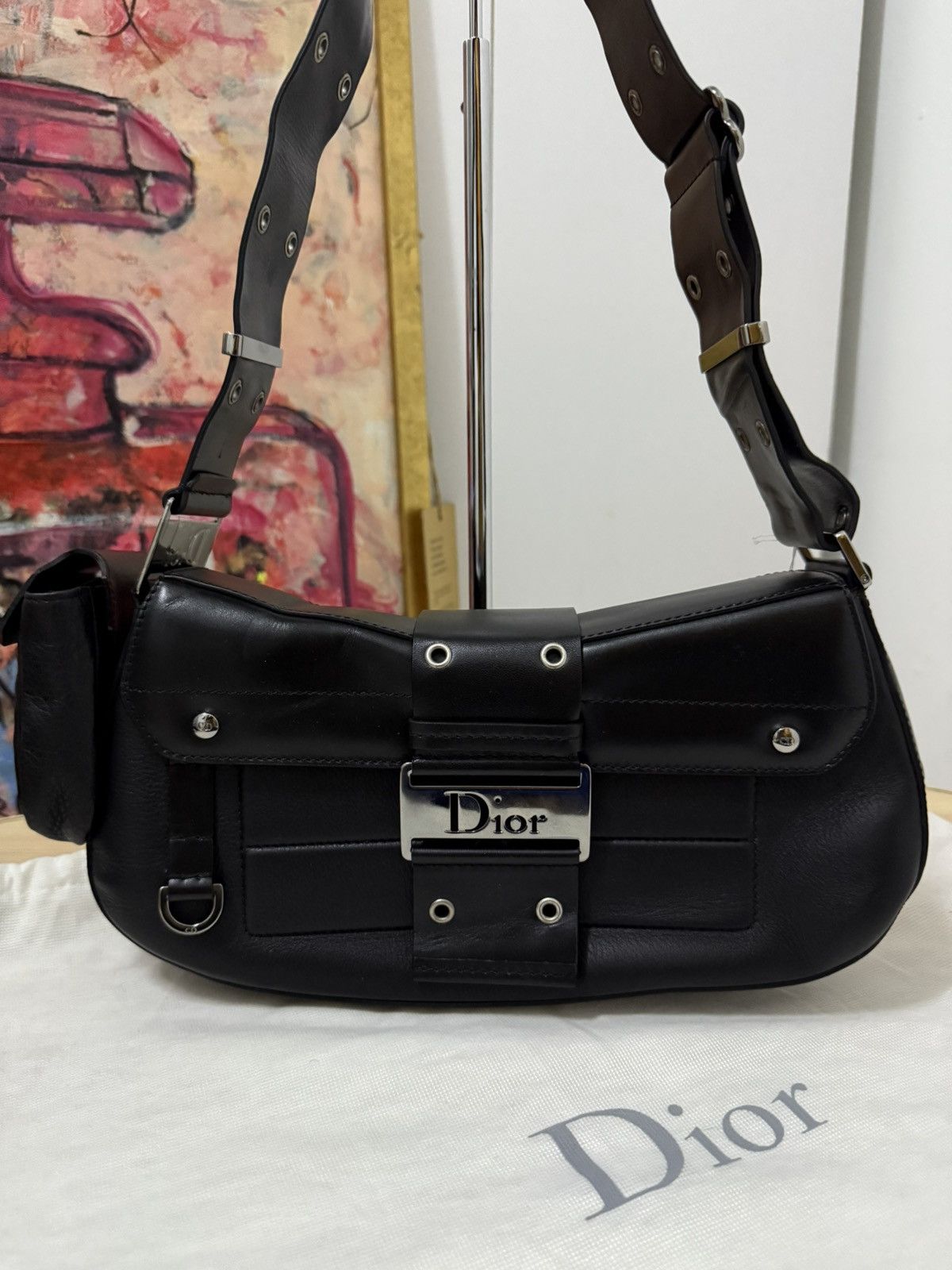 Dior 2002 Dior Street Chic colombus Black shoulder bag Size ONE SIZE - 3 Thumbnail