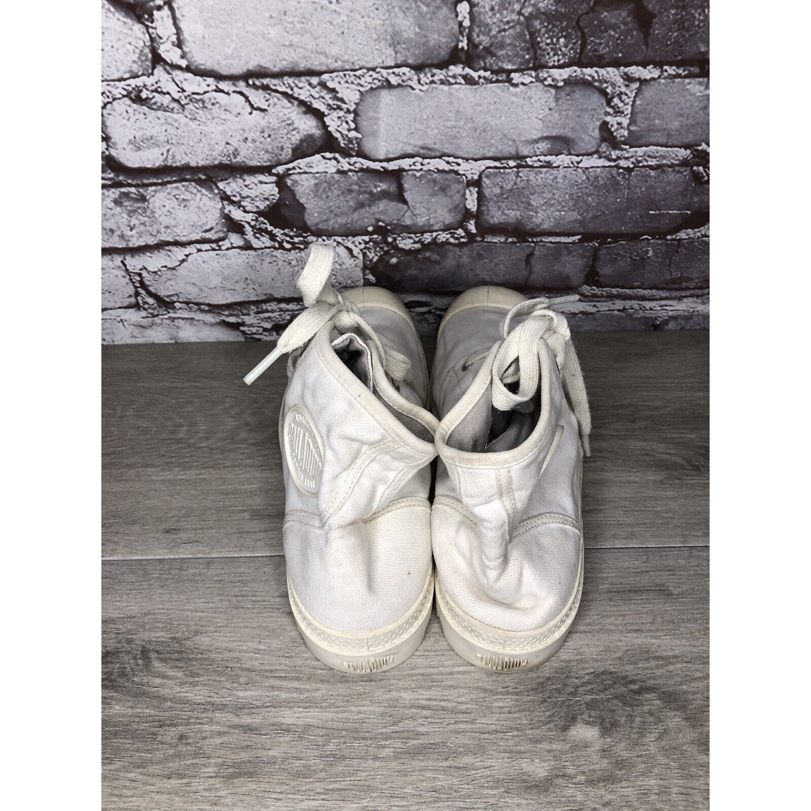 Palladium Palladium Pampa Hi White Canvas Fabric Lace Up Combat Boots Size US 9 / IT 39 - 19 Thumbnail