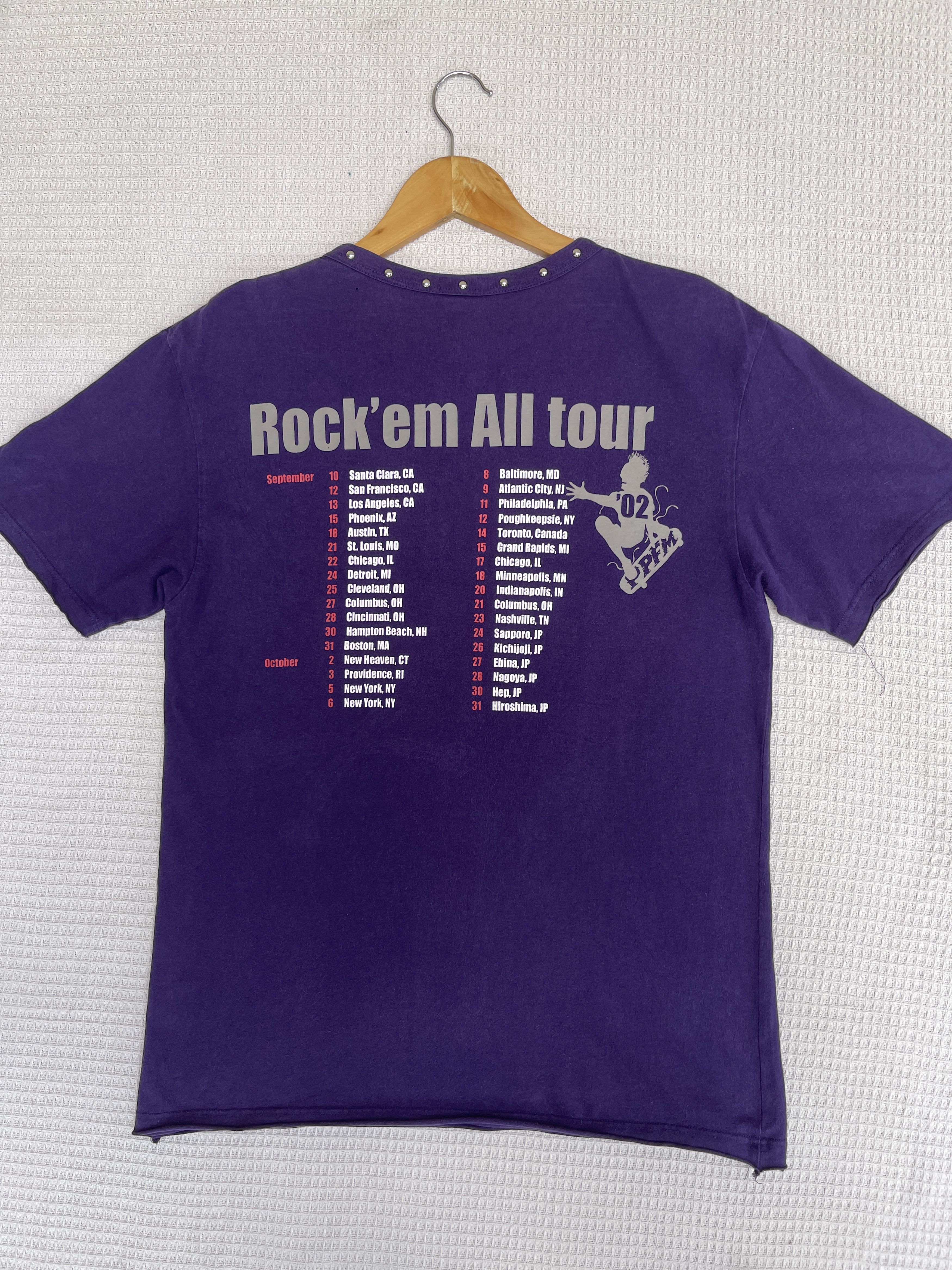 Hysteric Glamour × PPFM × Seditionaries Last Drop🔥Rare🔥Vtg PPFM Rock’em All Tour Skateboards T-Shirt Size US S / EU 44-46 / 1 - 17 Thumbnail