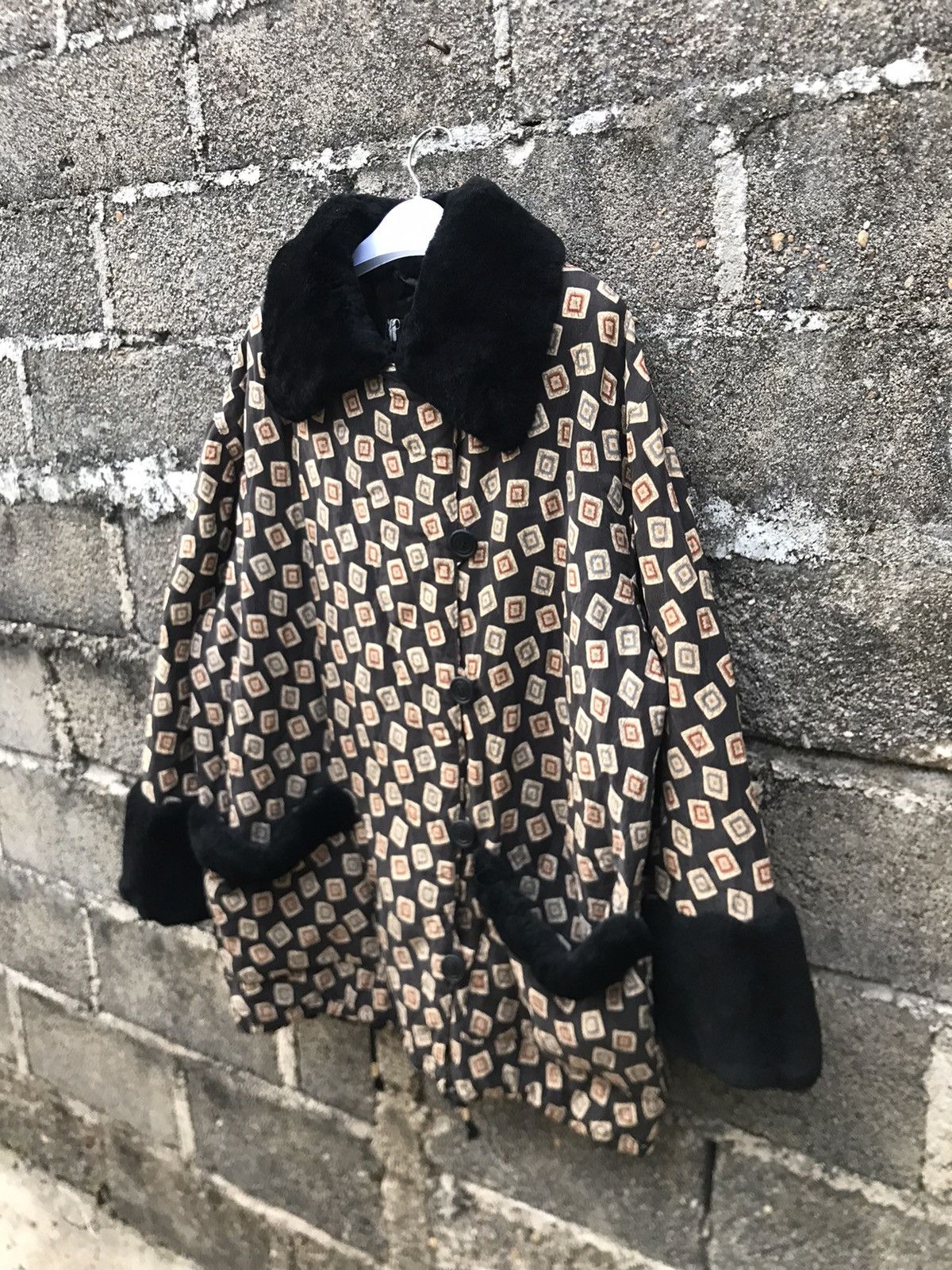 Vintage ⚡️Vintage Incopel Italian Fur Collar Button Jacket Size M / US 6-8 / IT 42-44 - 3 Thumbnail