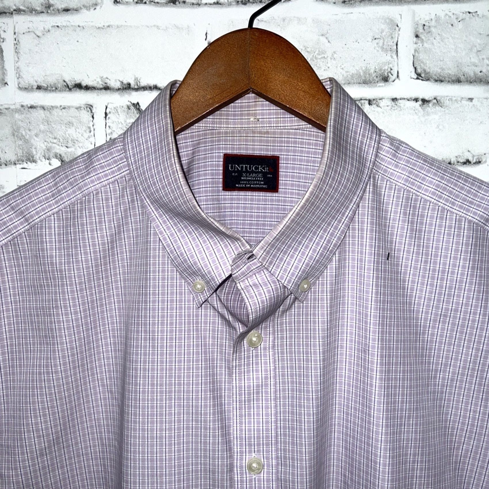 UNTUCKit UNTUCKit Purple Button-Up Long Sleeve Shirt Mens XL Size Regular Color Purple Button-Up Shirt Mens XL Size US XL / EU 56 / 4 - 2 Thumbnail