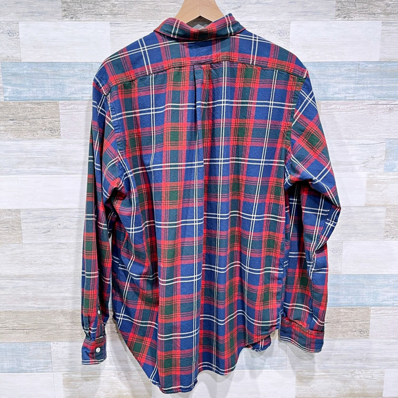 Ralph Lauren Ralph Lauren Vintage 90s Flannel Shirt Red Blue Plaid XL Size US XL / EU 56 / 4 - 3 Thumbnail