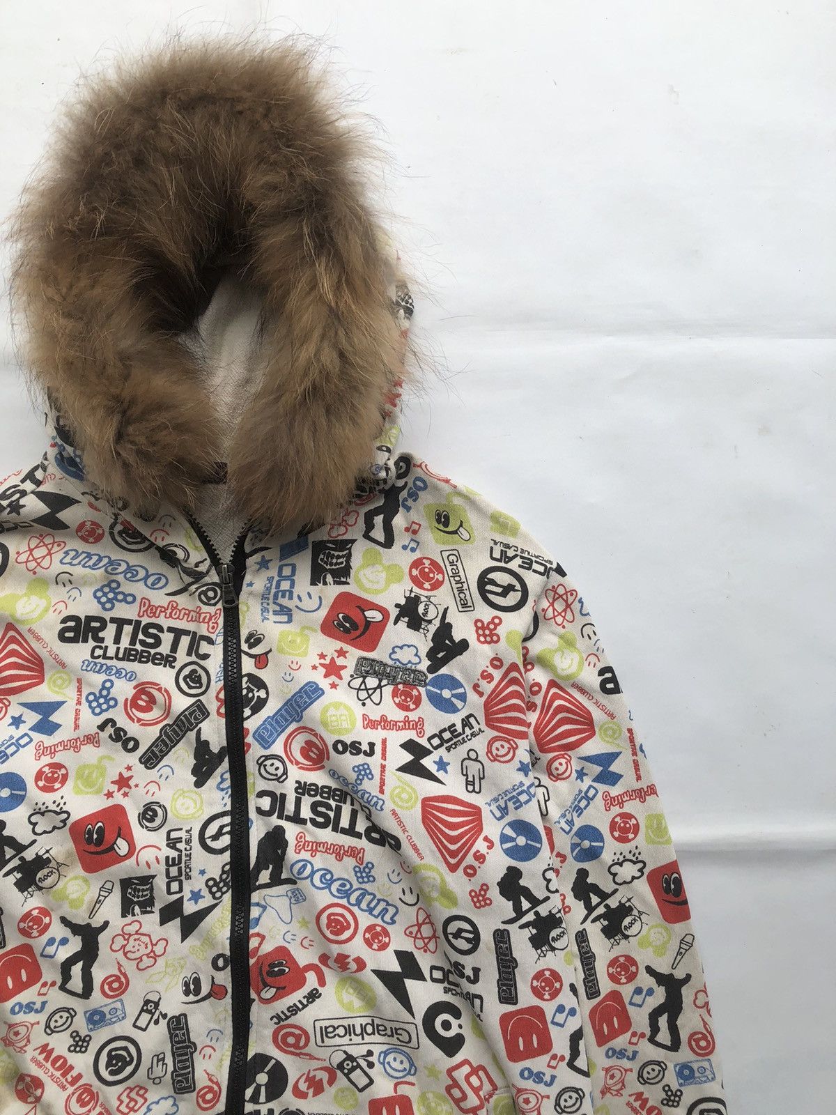 If Six Was Nine OCEAN’SKY POEM FUR HOODIE SKATE PUNK IFSIX STYLE Size US L / EU 52-54 / 3 - 6 Thumbnail
