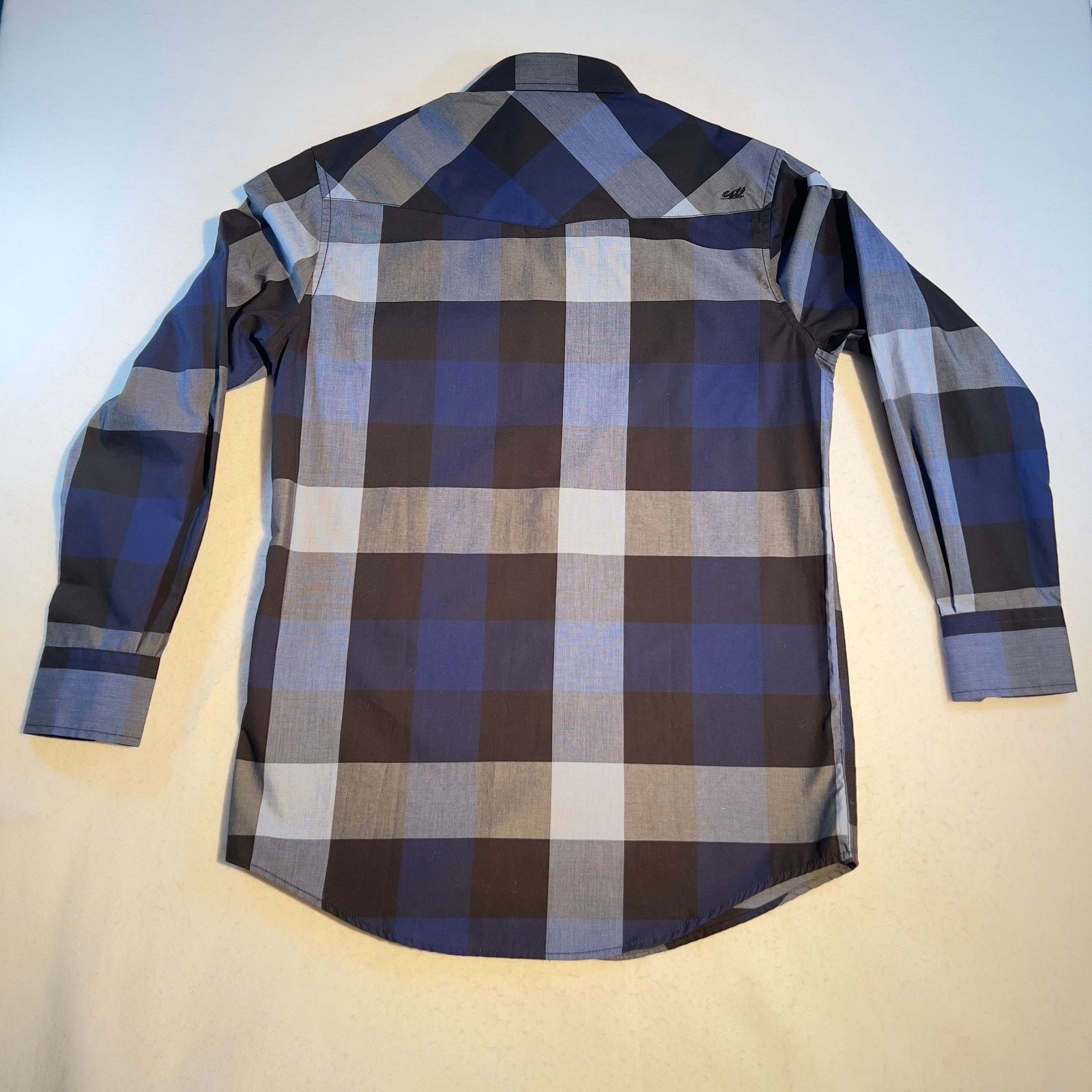 Other Coastal Metal Pearl Snap Button Shirt Men Medium Blue Check Size US M / EU 48-50 / 2 - 3 Thumbnail
