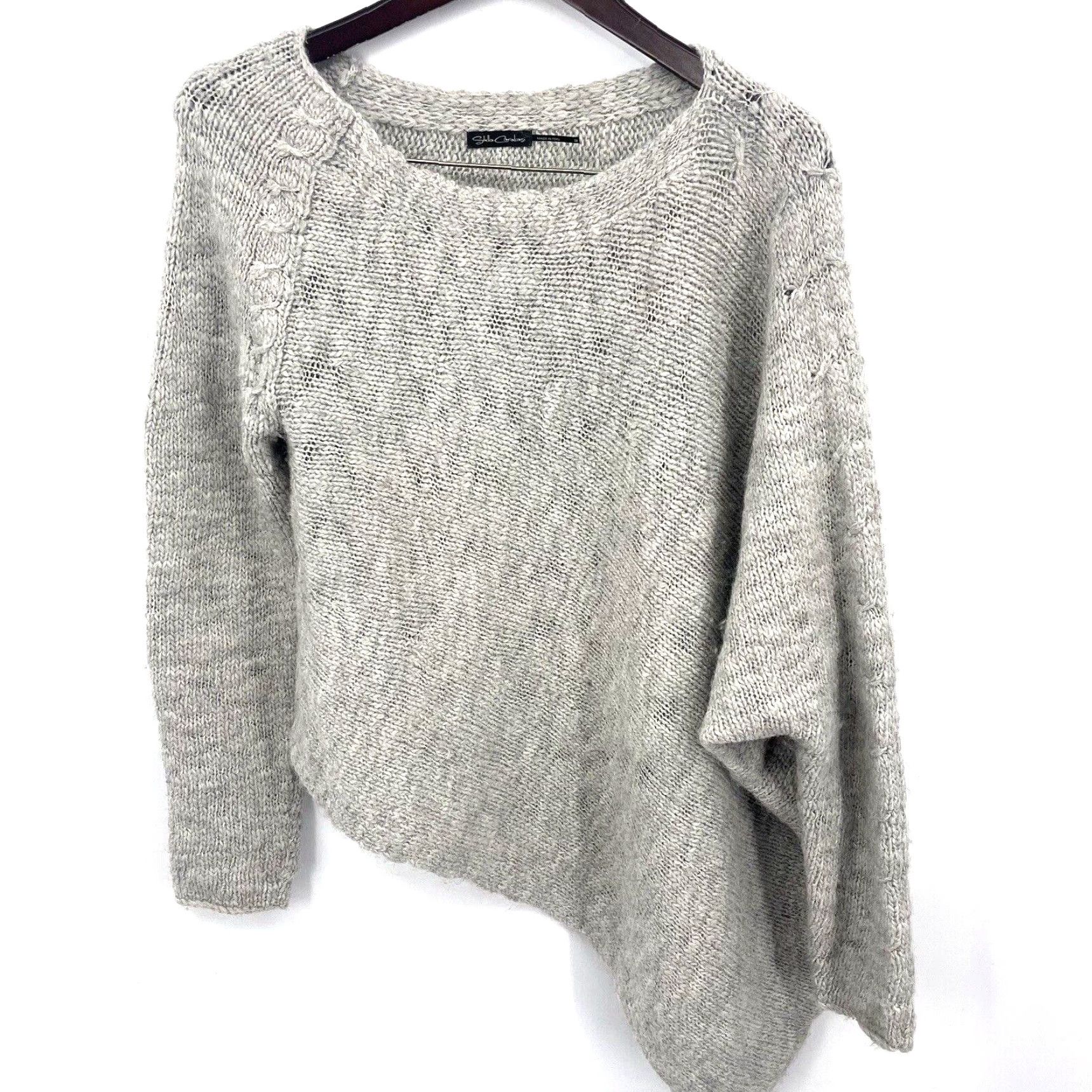 Vintage VINTAGE Stella Carakasi Alpaca Sweater Womens S Asymmetric Knit Lagenlook Quiet Luxury Size S / US 4 / IT 40 - 2 Thumbnail
