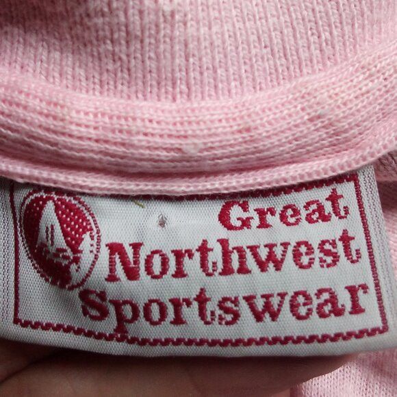 Vintage Vintage Great Northwest Sportswear Striped Polo Shirt Pink Size US M / EU 48-50 / 2 - 3 Thumbnail