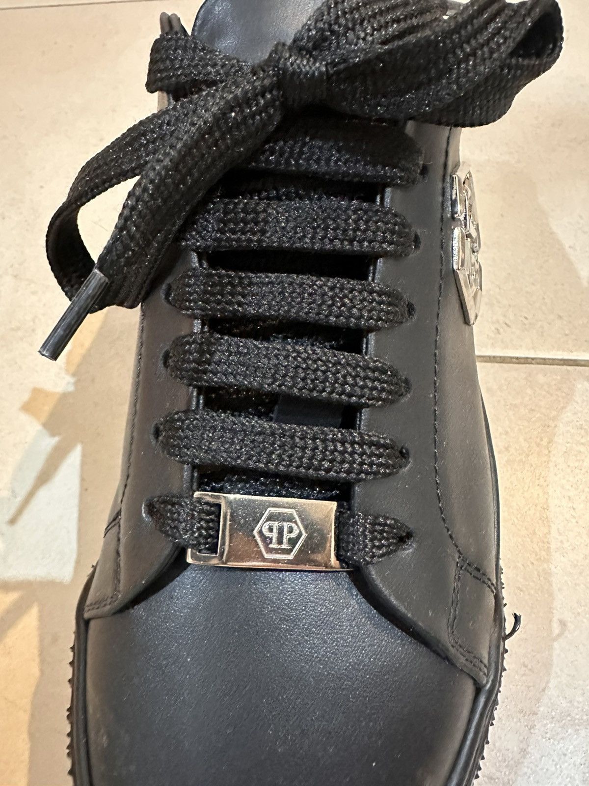 Philipp Plein PHILIP PLEIN LEATHER LO-TOP SNEAKER HEXAGON Size US 6.5 / IT 36.5 - 1 Thumbnail