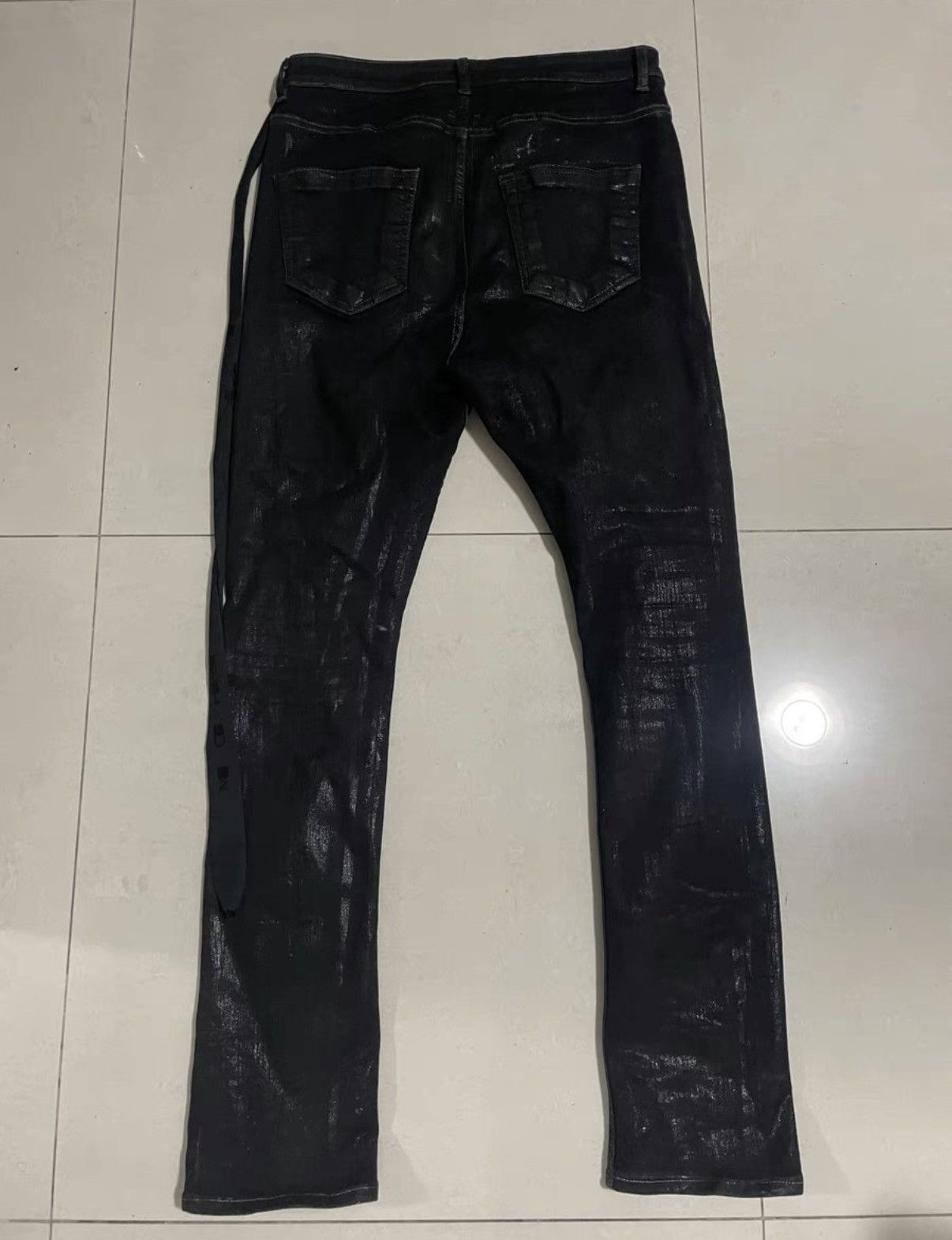 Rick Owens Rick Owens Drkshdw Detroit Cut Waxed skinny jeans Size US 30 / EU 46 - 2 Thumbnail
