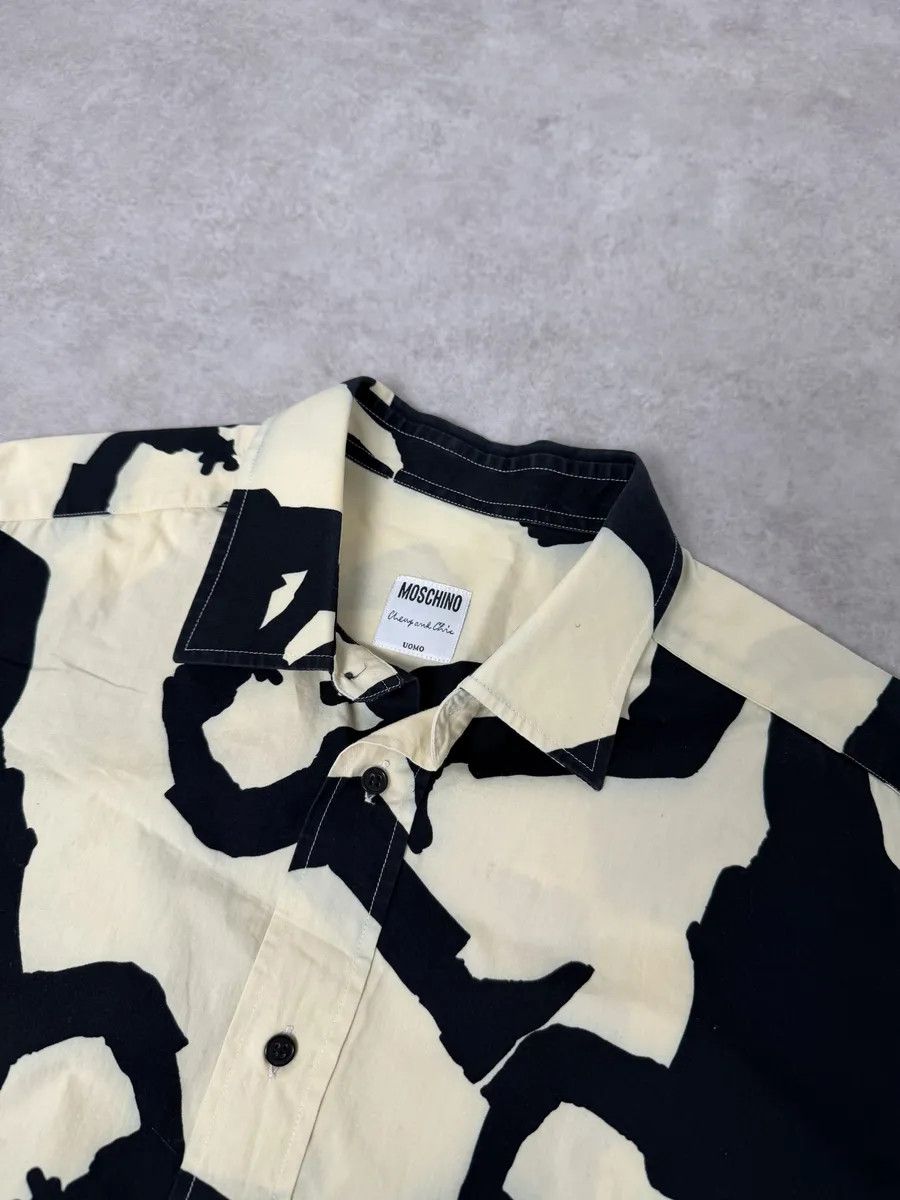 Moschino Moschino Beige & Black Crazy Monster Shirt Size US M / EU 48-50 / 2 - 6 Thumbnail