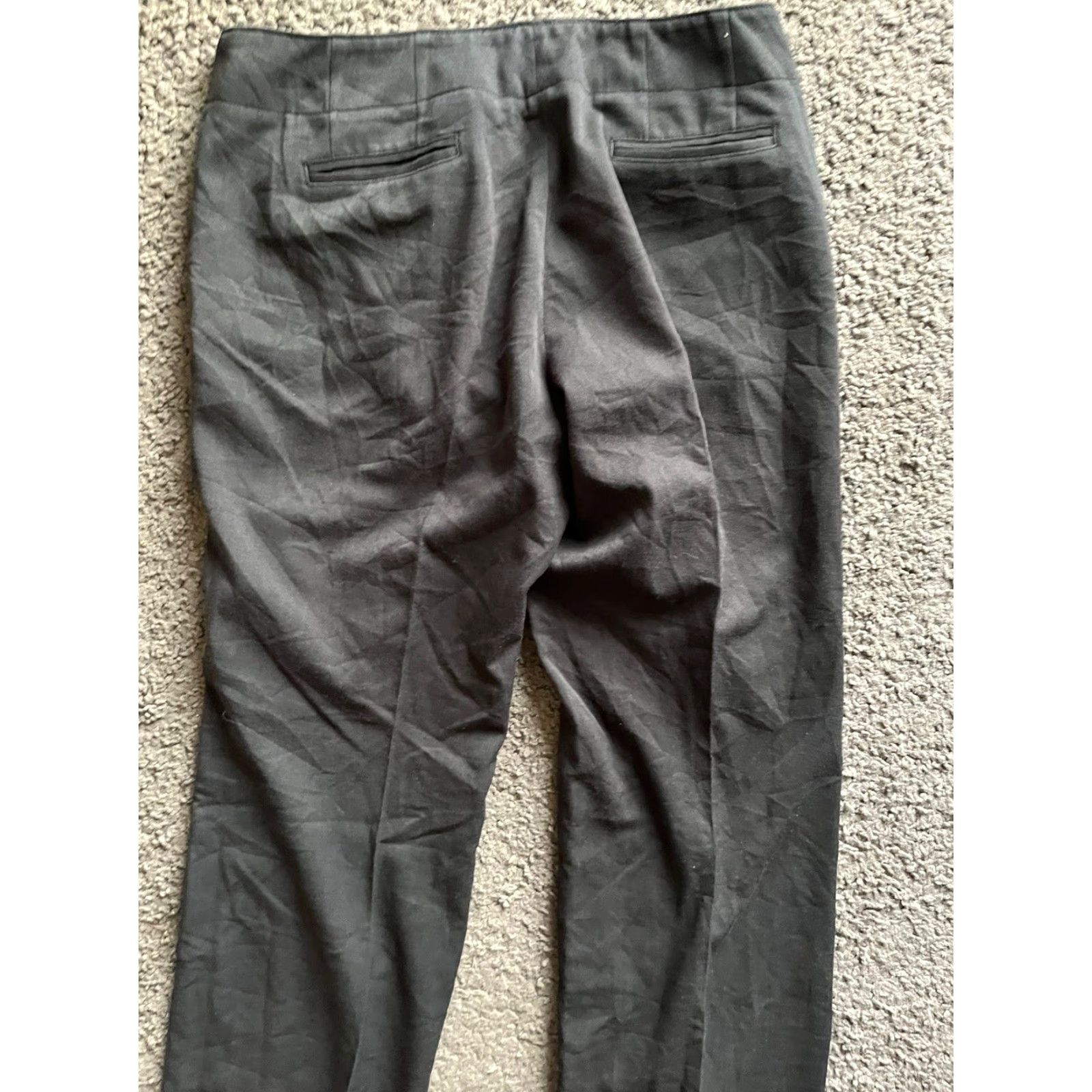Eddie Bauer Eddie Bauer Gray Solid Cropped Cuffed Pants 6P Petite Mercer Fit Womens Size 28" / US 6 / IT 42 - 4 Thumbnail