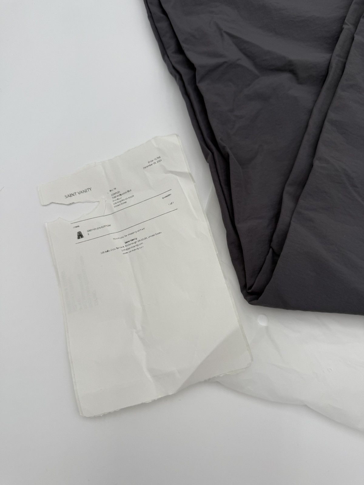 Saint Vanity Saint Vanity Nylon Tearaway Pants Grey Size US 31 - 2 Thumbnail