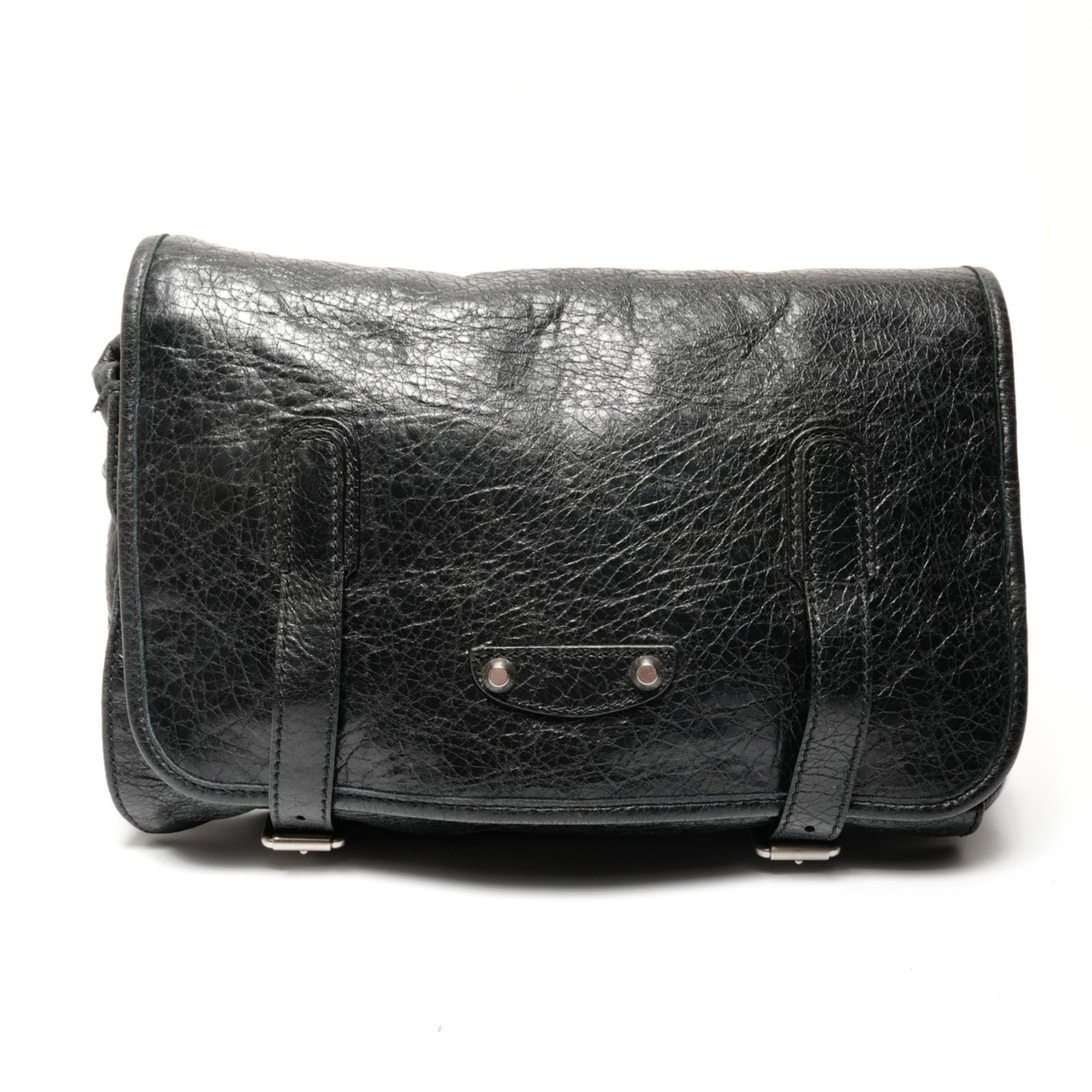 Balenciaga Balenciaga body bag, wrinkled finish, shoulder black. Size ONE SIZE - 1 Thumbnail