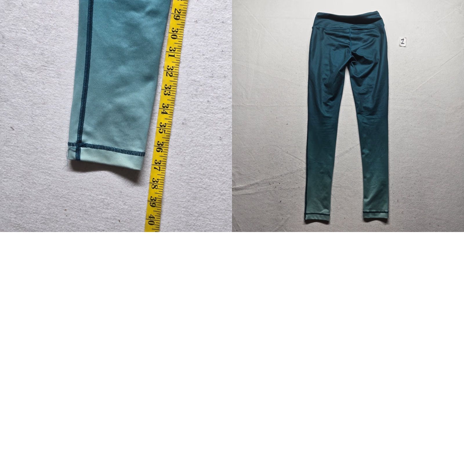 Reebok Reebok Leggings Adult Small Blue Stretch Athletic Yoga Pants Womens Size 28" / US 6 / IT 42 - 8 Thumbnail