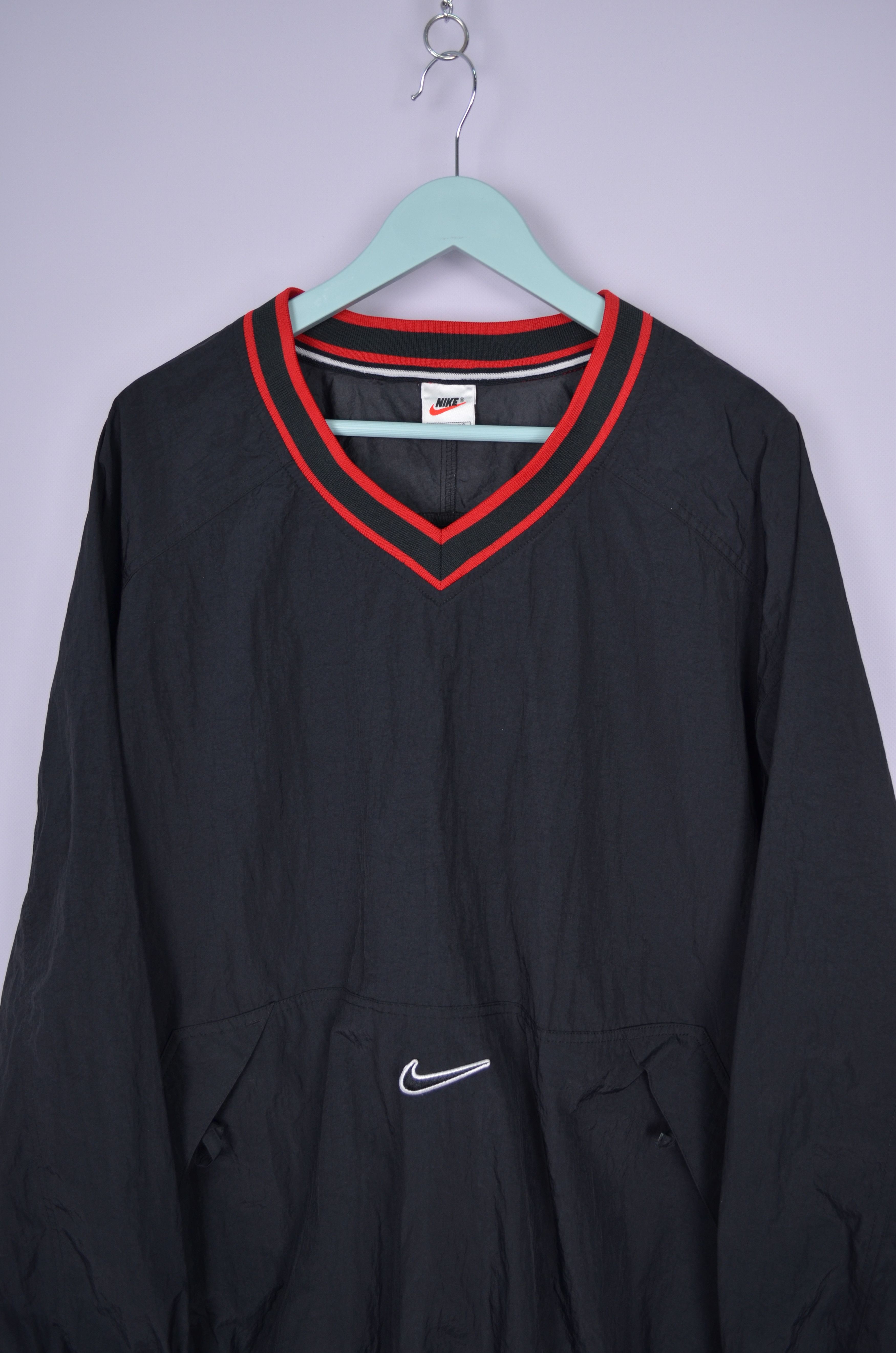 Nike × Vintage Nike Nylon Jacket Swoosh Logo Pockets Size XL 90s y2k Size US XL / EU 56 / 4 - 2 Thumbnail