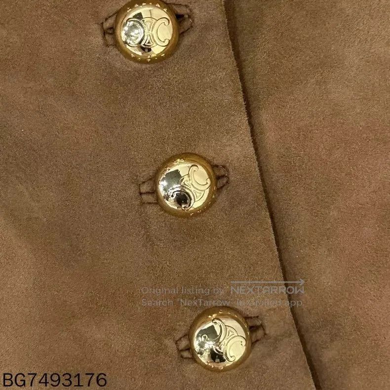 Celine Celine Brown Suede Leather Jacket. Size US M / EU 48-50 / 2 - 5 Thumbnail