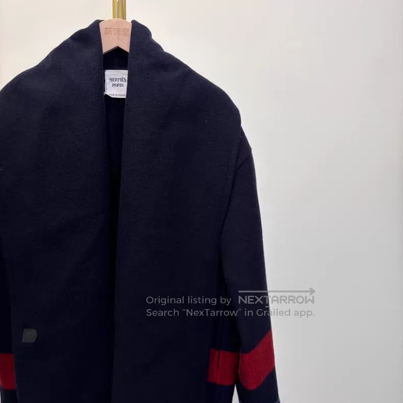 Hermes Hermes Handmade double-sided cashmere cloak coat Size XXS / US 00 / IT 34 - 2 Thumbnail
