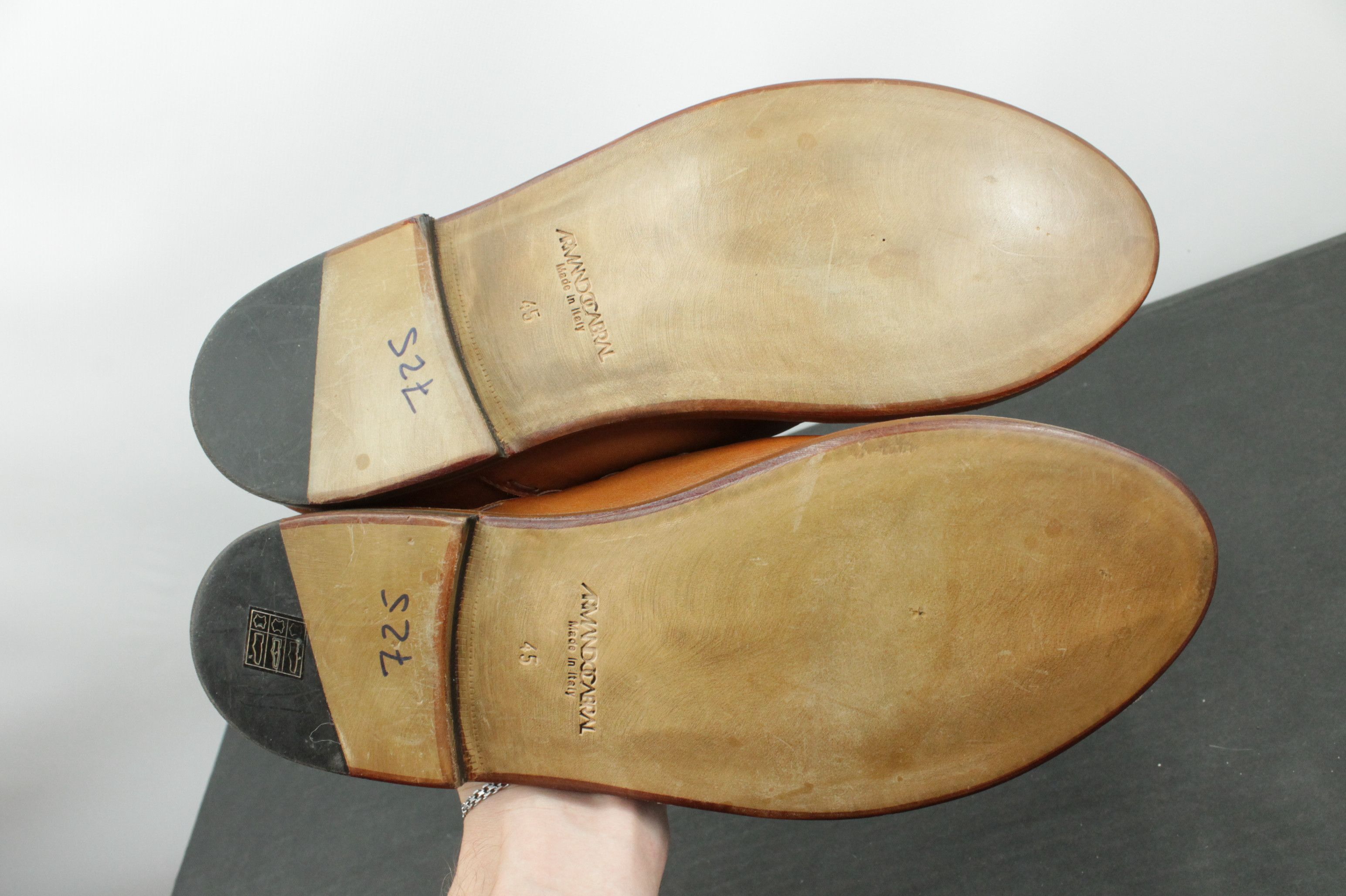 Armando Cabral Armando Cabral Brown Leather Leonard Derby Shoes Size US 12 / EU 45 - 12 Thumbnail