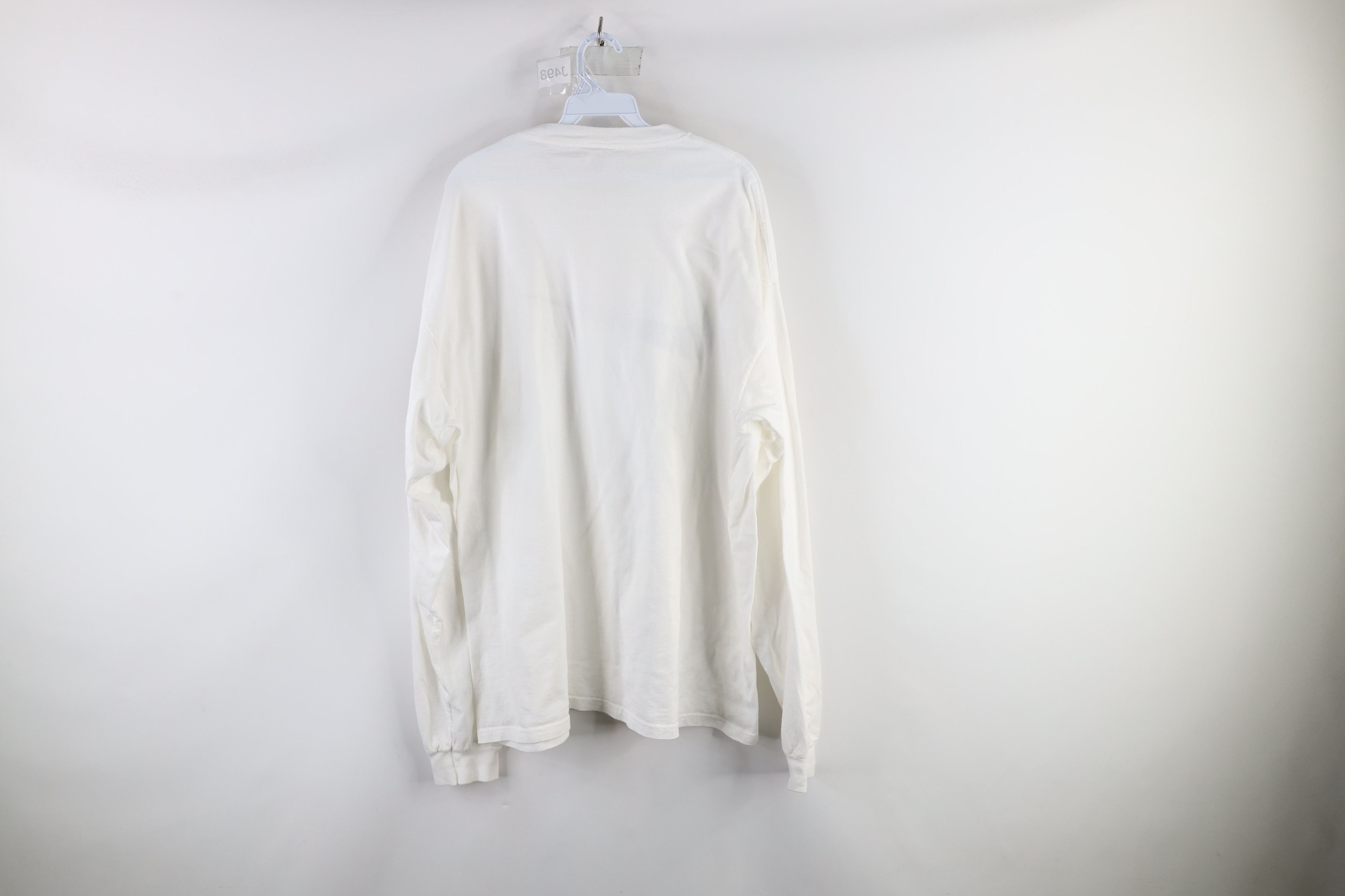Nike × Vintage Vintage 90s Nike Travis Scott Big Swoosh Long Sleeve T-Shirt Size US XXL / EU 58 / 5 - 8 Thumbnail