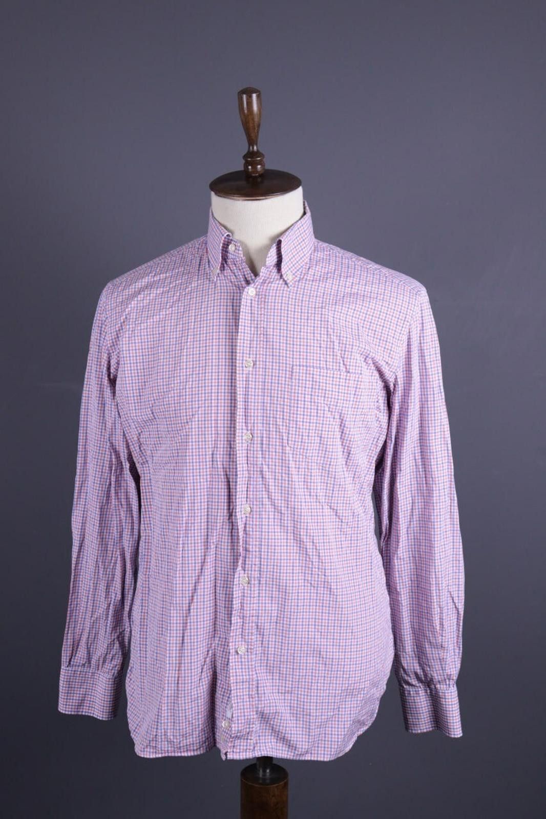 Designer Boggi Milano 2/100' Doppio Ritorto Down Shirt Size 41 / 16 Size US M / EU 48-50 / 2 - 1 Thumbnail