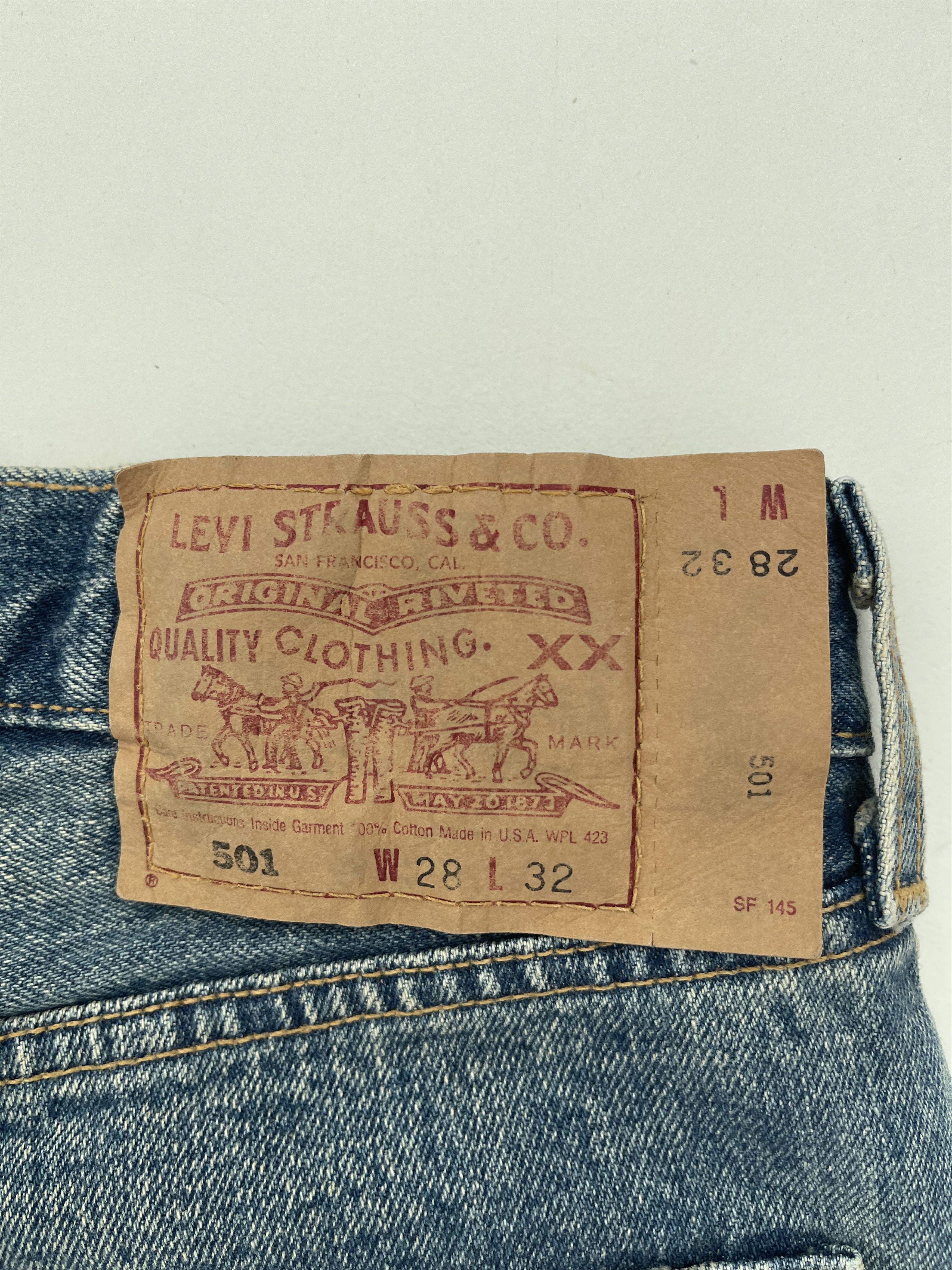 Levi's × Vintage Vintage Levis 501 USA Size US 28 / EU 44 - 3 Thumbnail