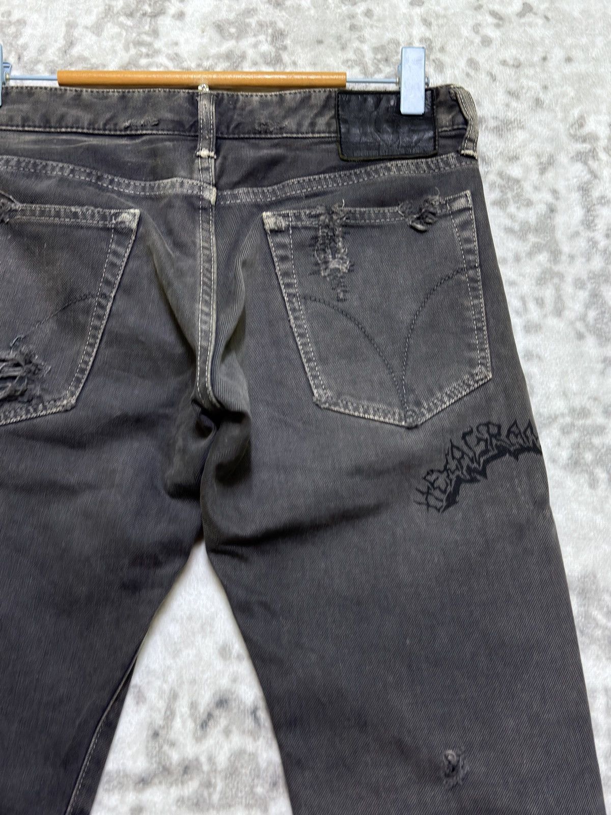 Hysteric Glamour Hysteric Glamour Metal Warrior Printed Distressed Ripped Size US 28 / EU 44 - 12 Thumbnail