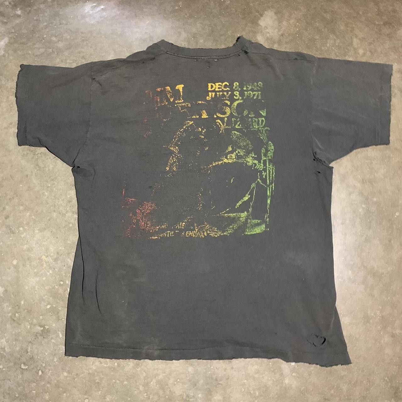 Fruit Of The Loom Vintage 80s The Doors Morrsion Hotel Memorial Thrashed Tee Size US XL / EU 56 / 4 - 3 Thumbnail