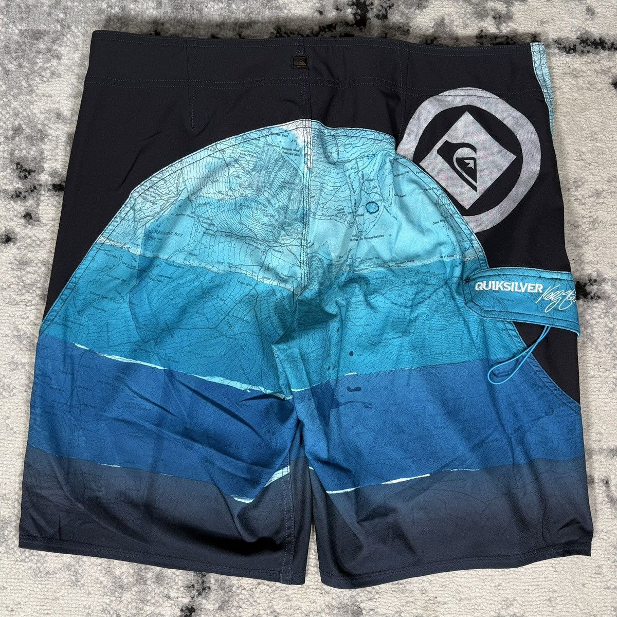 Quiksilver Rare Y2K Quiksilver Kelly Slater World Map Board Shorts Size US 36 / EU 52 - 2 Thumbnail