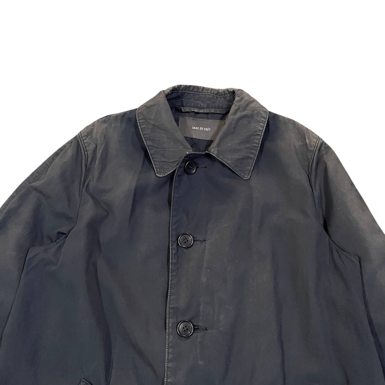 Sage De Cret Vintage Sage De Cret Trench Coat Sunfaded Size US M / EU 48-50 / 2 - 2 Thumbnail