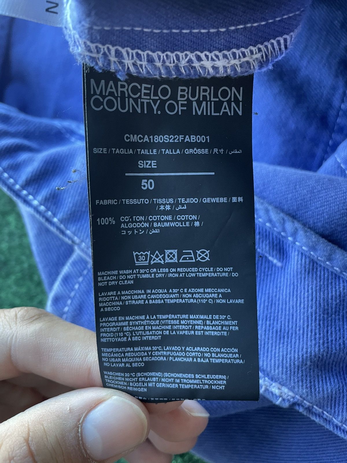 Marcelo Burlon USED MARCELO BURLON TEMPERA CROSS STRAIGHT PANT SIZE 50 Size US 32 / EU 48 - 13 Thumbnail