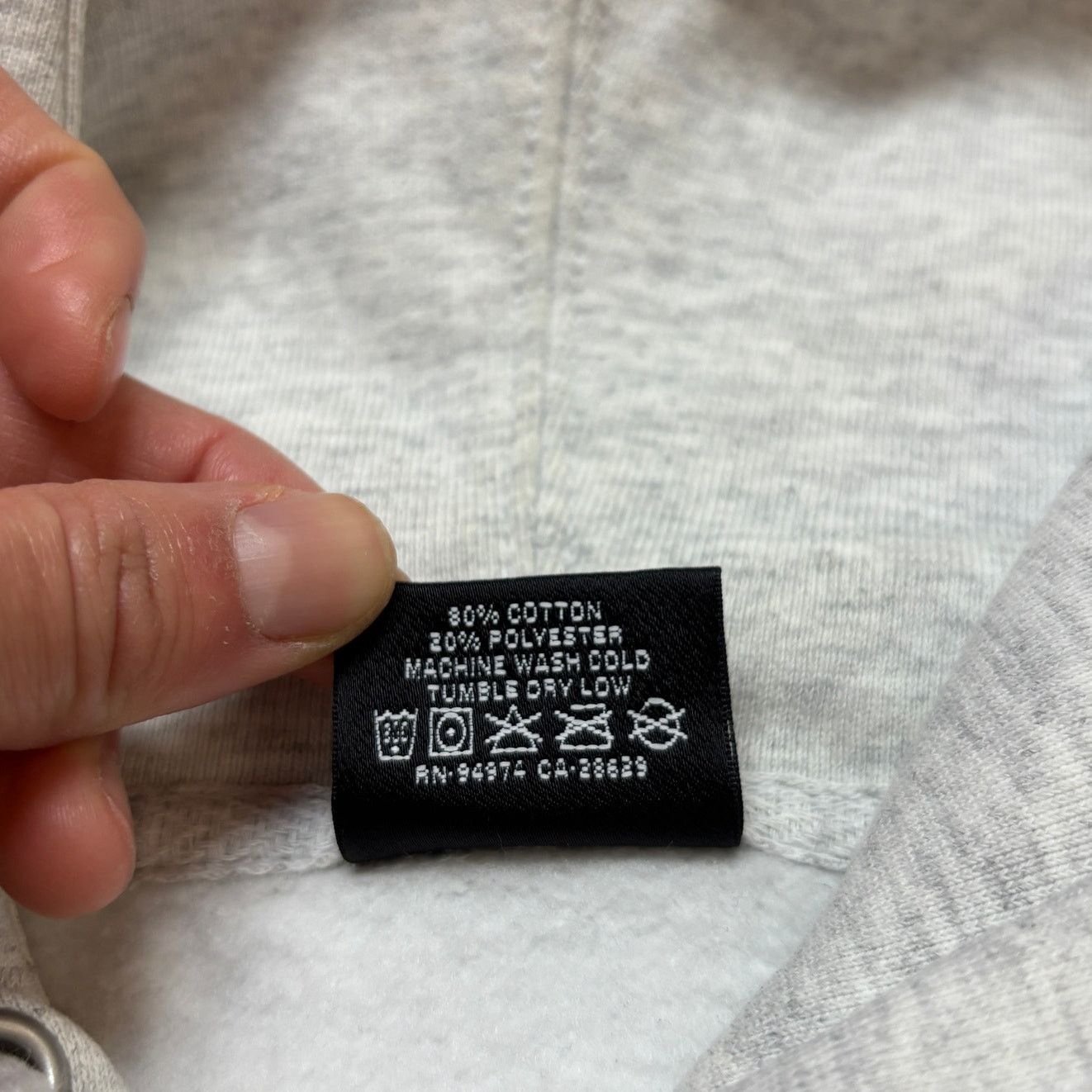 Stussy Stussy Fresh Gear Logo Heather Gray Hoodie Men's Medium Size US M / EU 48-50 / 2 - 6 Thumbnail