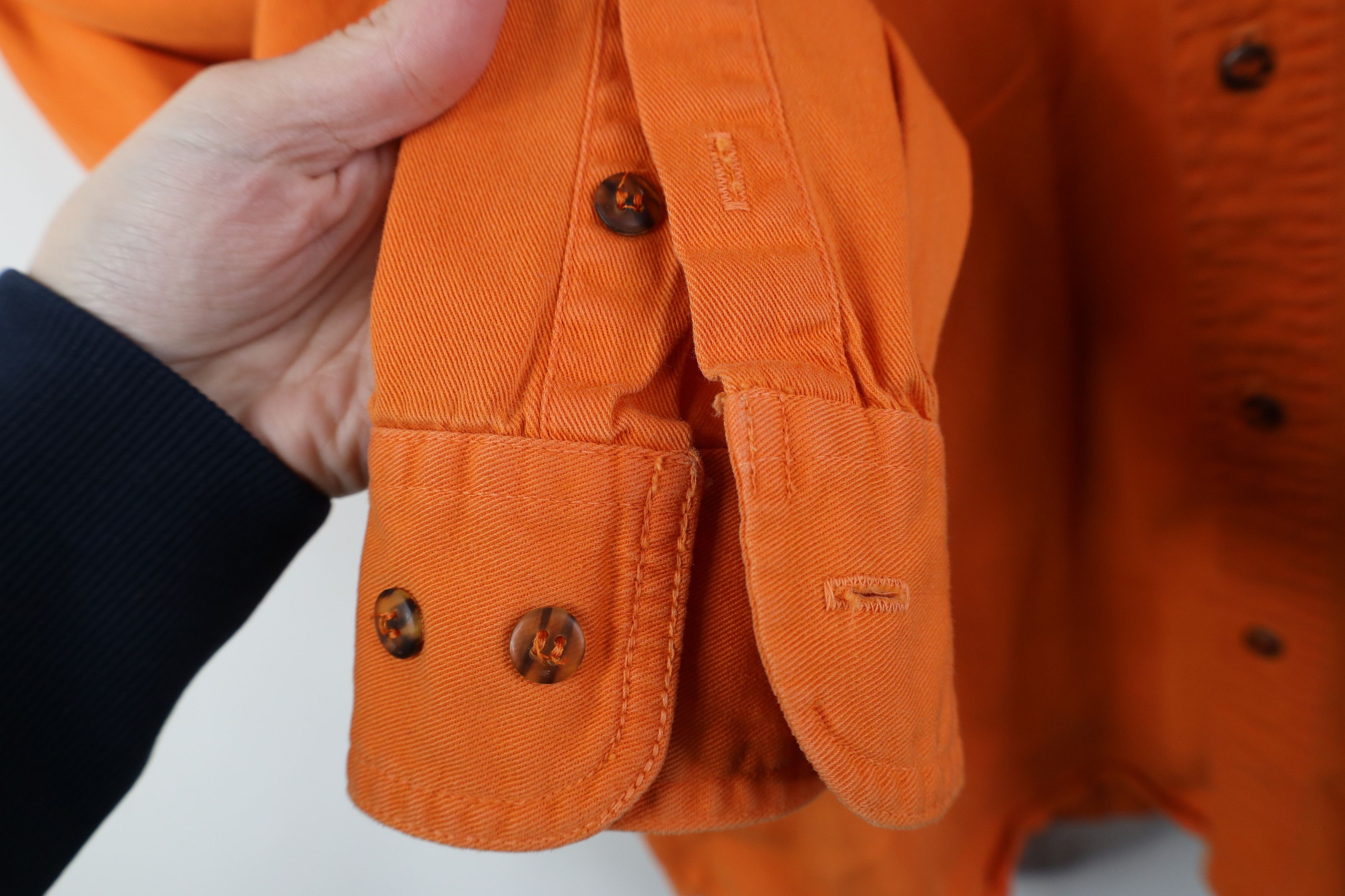 Vintage Vintage 90s Streetwear Dye Twill Collared Button Down Shirt Size US XL / EU 56 / 4 - 7 Thumbnail
