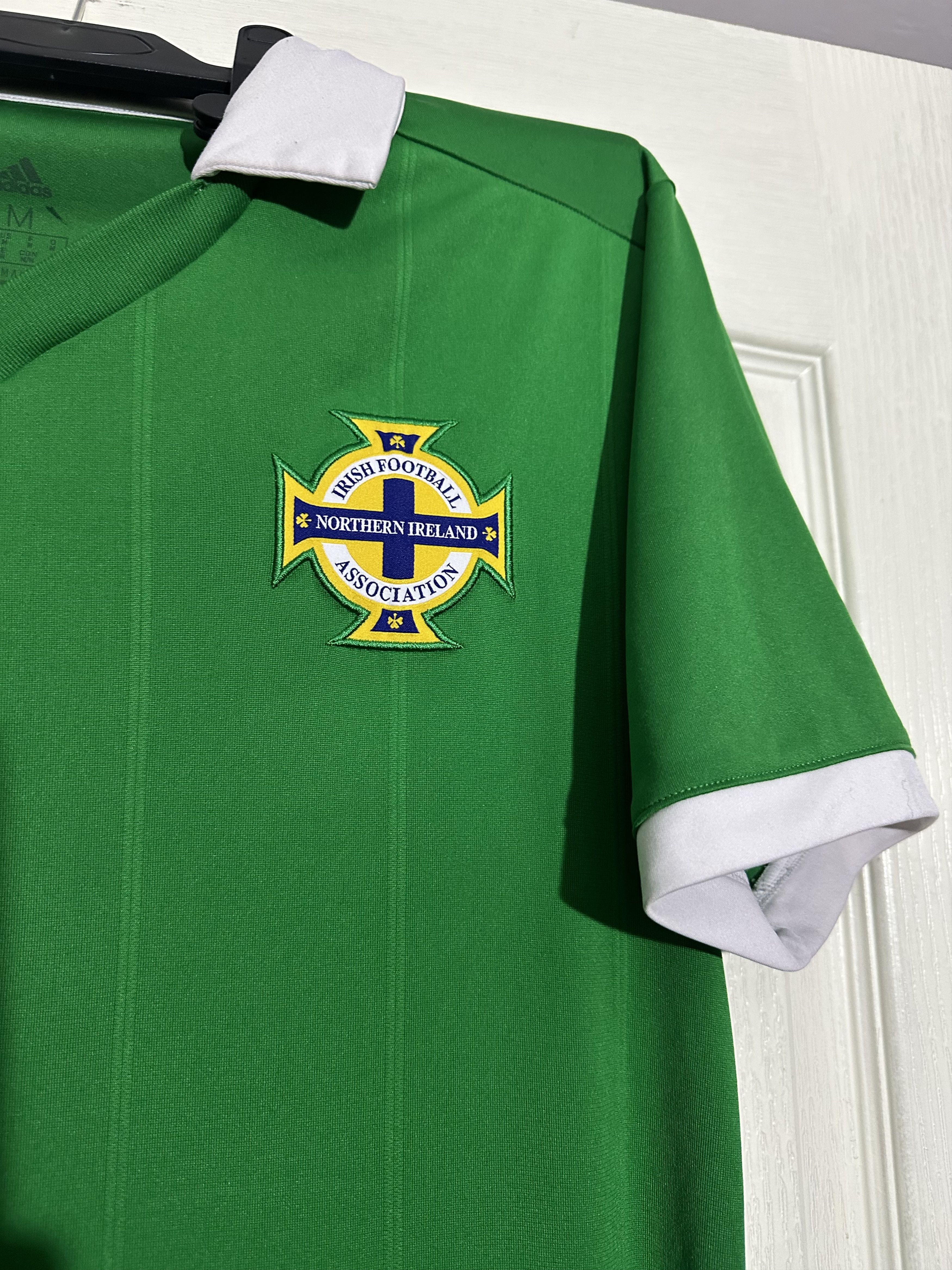 Adidas North Ireland 2017-2018 Home Soccer Jersey Football Size US M / EU 48-50 / 2 - 3 Thumbnail