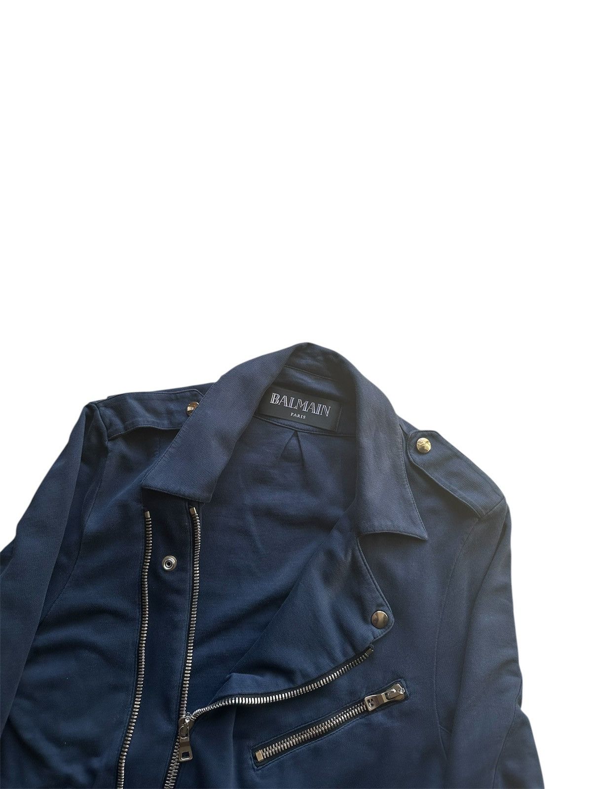 Balmain Balmain SS11 Asymmetrical Biker Jacket Size US L / EU 52-54 / 3 - 6 Thumbnail