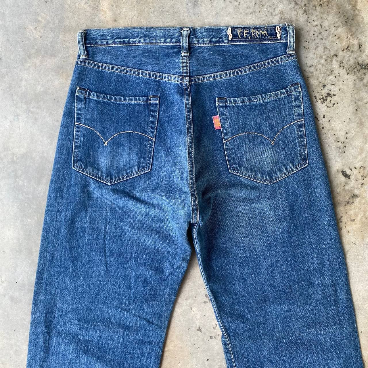 45rpm VINTAGE 90S 45RPM DENIM BLUEWASH STRAIGHT LEG Size US 30 / EU 46 - 7 Thumbnail