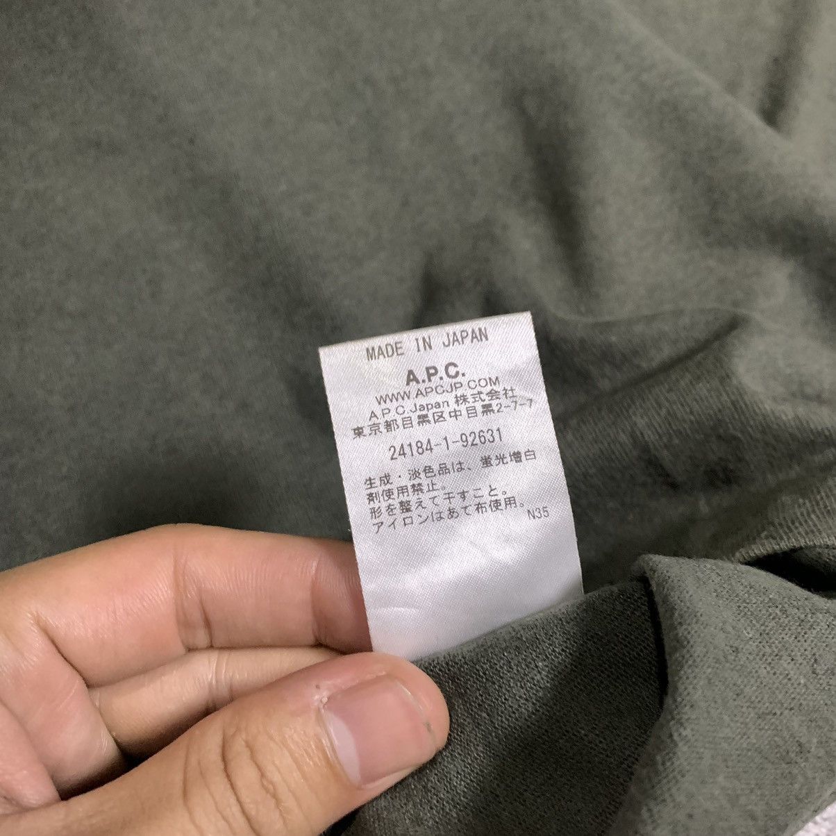 A.P.C. Vintage APC Tshirt Blank Made in Japan Size US S / EU 44-46 / 1 - 5 Thumbnail