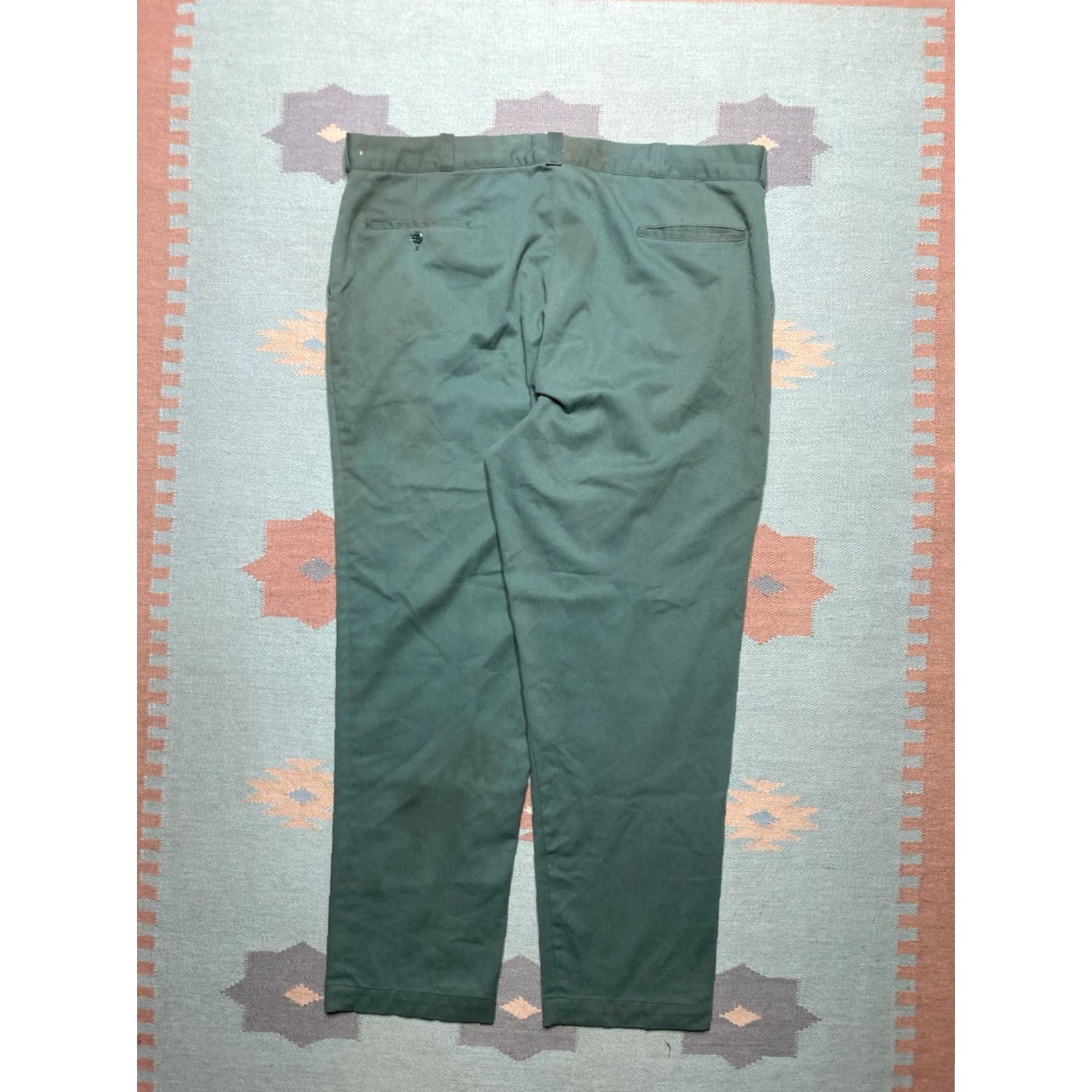Vintage **VINTAGE 1970S BIG MAC CHINO WORK PANTS GREEN REGULAR 43X31.5** User: Vintage 1970s Big Mac Chino Work Pants Green Regular 43X31.5 Size US 43 - 7 Thumbnail